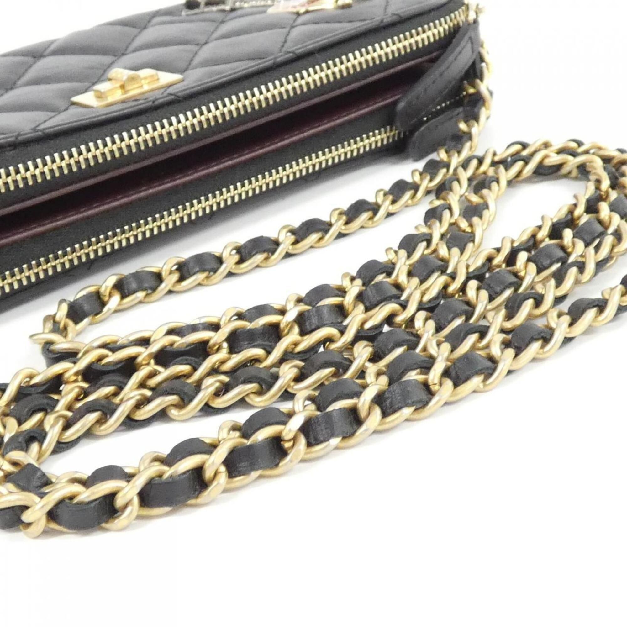 Leather Chain/Shoulder Wallet (Pre-Owned) - Chanel - Modalova