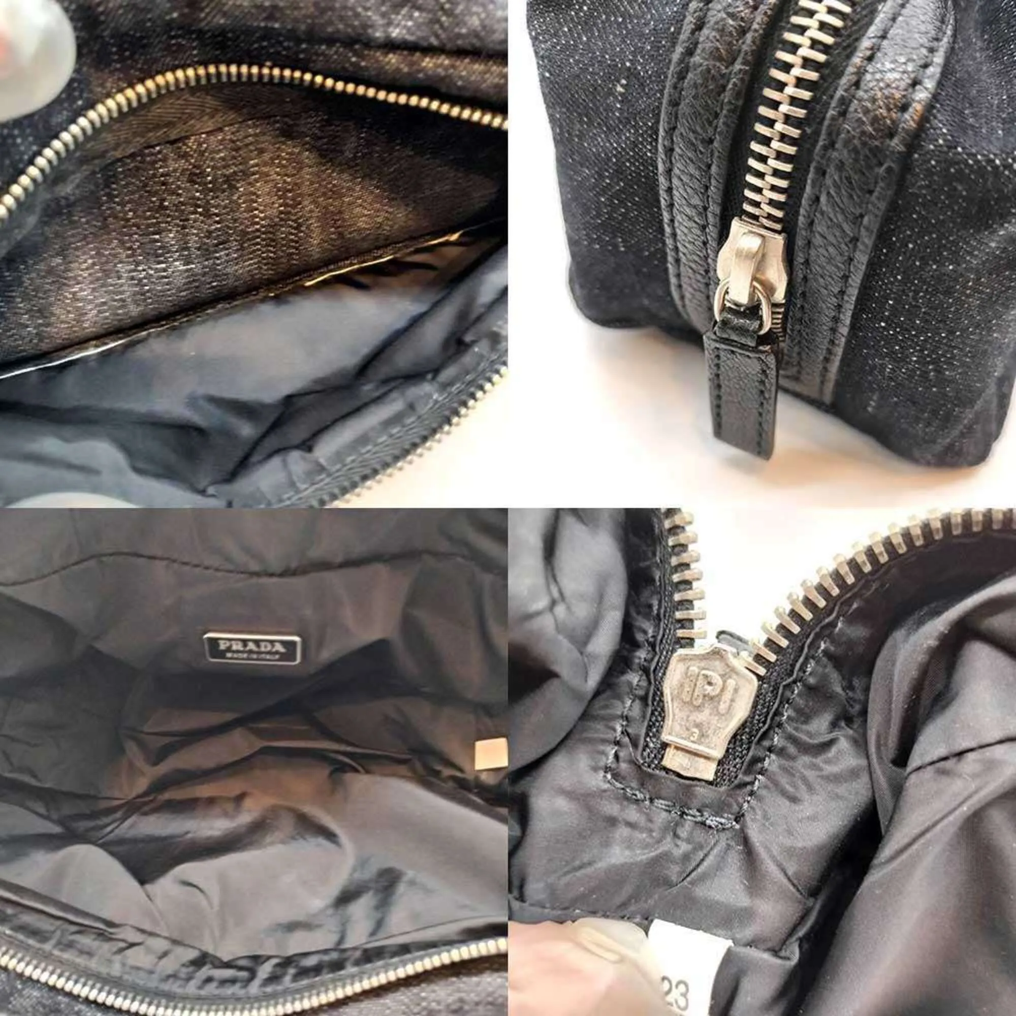 Prada Navy Denim Pouch (Pre-Owned) - Prada - Modalova