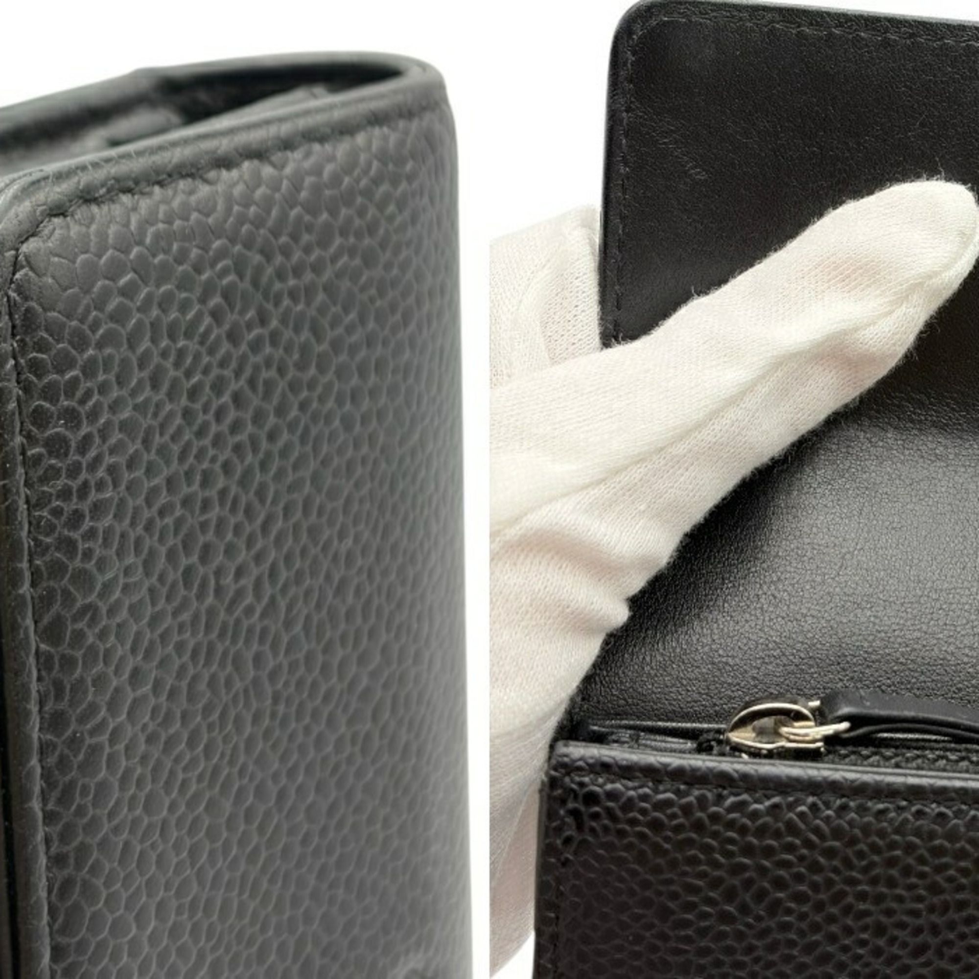 Leather Long Wallet (Bi-Fold) (Pre-Owned) - Chanel - Modalova