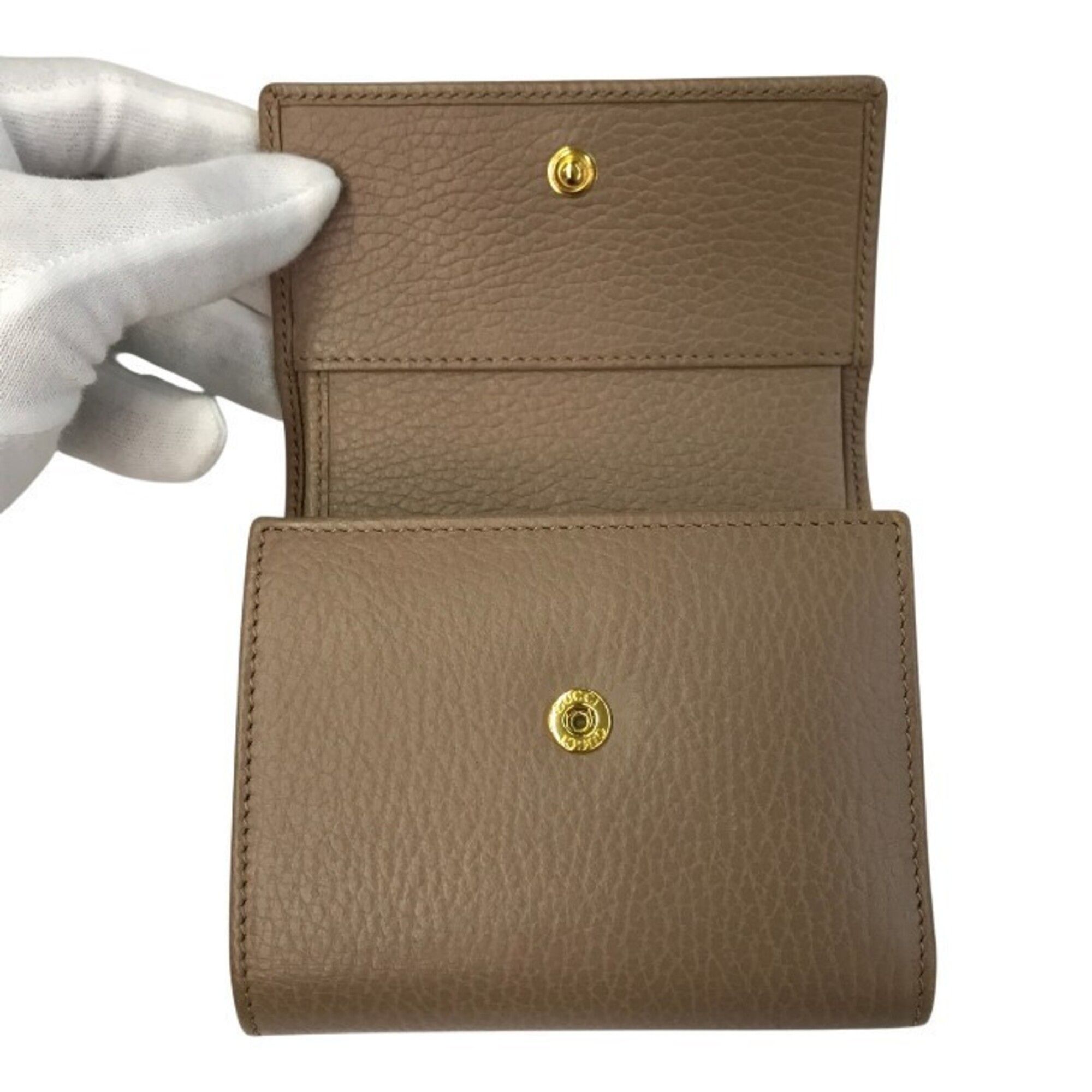 Leather Wallet (Tri-Fold) (Pre-Owned) - Gucci - Modalova