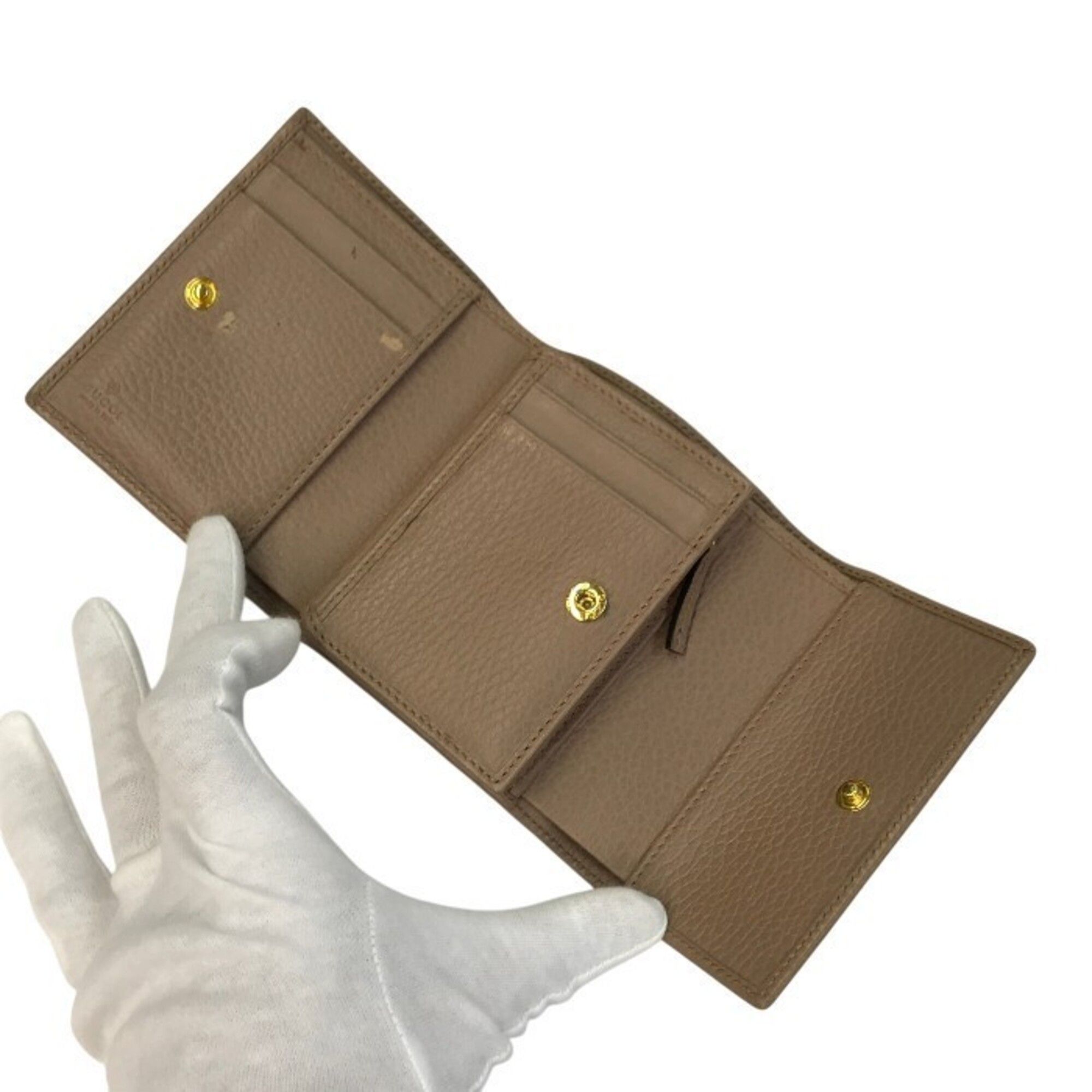 Leather Wallet (Tri-Fold) (Pre-Owned) - Gucci - Modalova