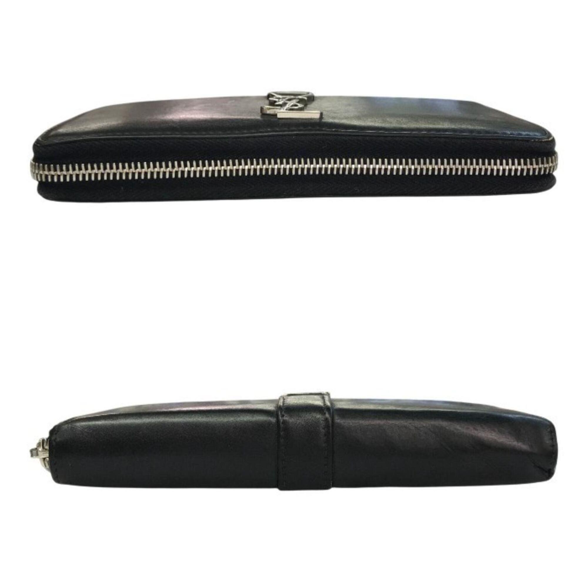 Leather Long Wallet (Bi-Fold) (Pre-Owned) - Saint Laurent - Modalova