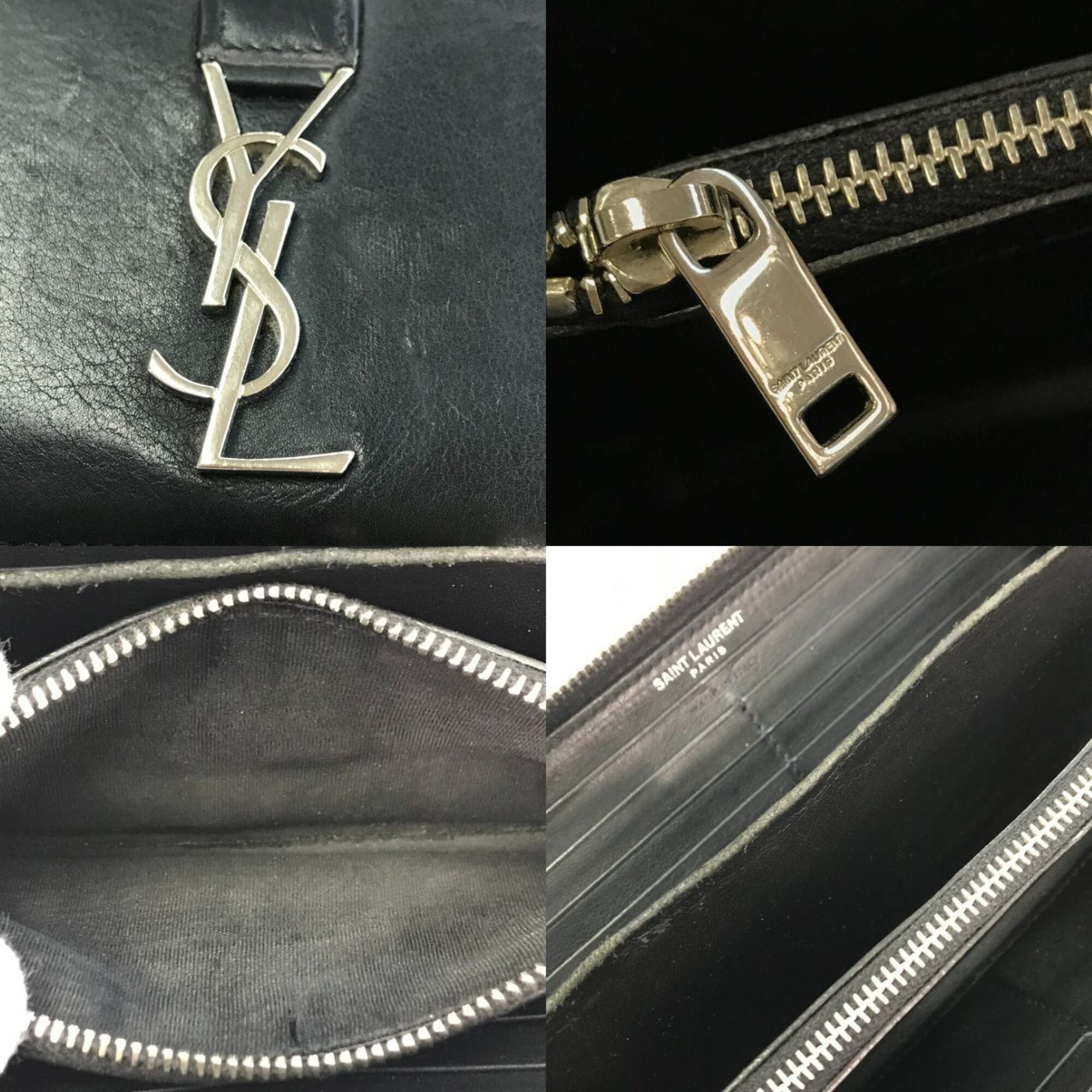 Leather Long Wallet (Bi-Fold) (Pre-Owned) - Saint Laurent - Modalova