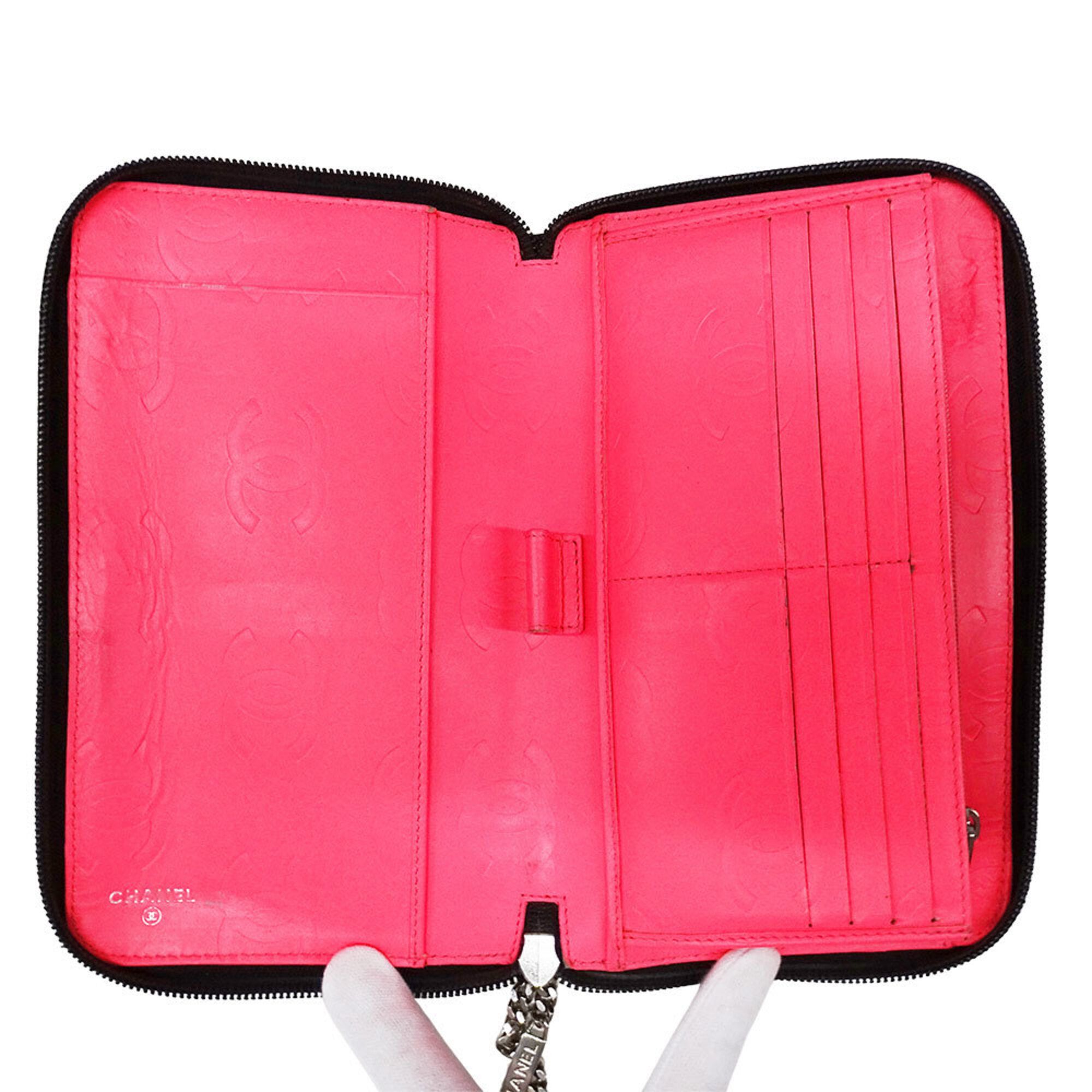 Cambon Leather Long Wallet (Bi-Fold) (Pre-Owned) - Chanel - Modalova
