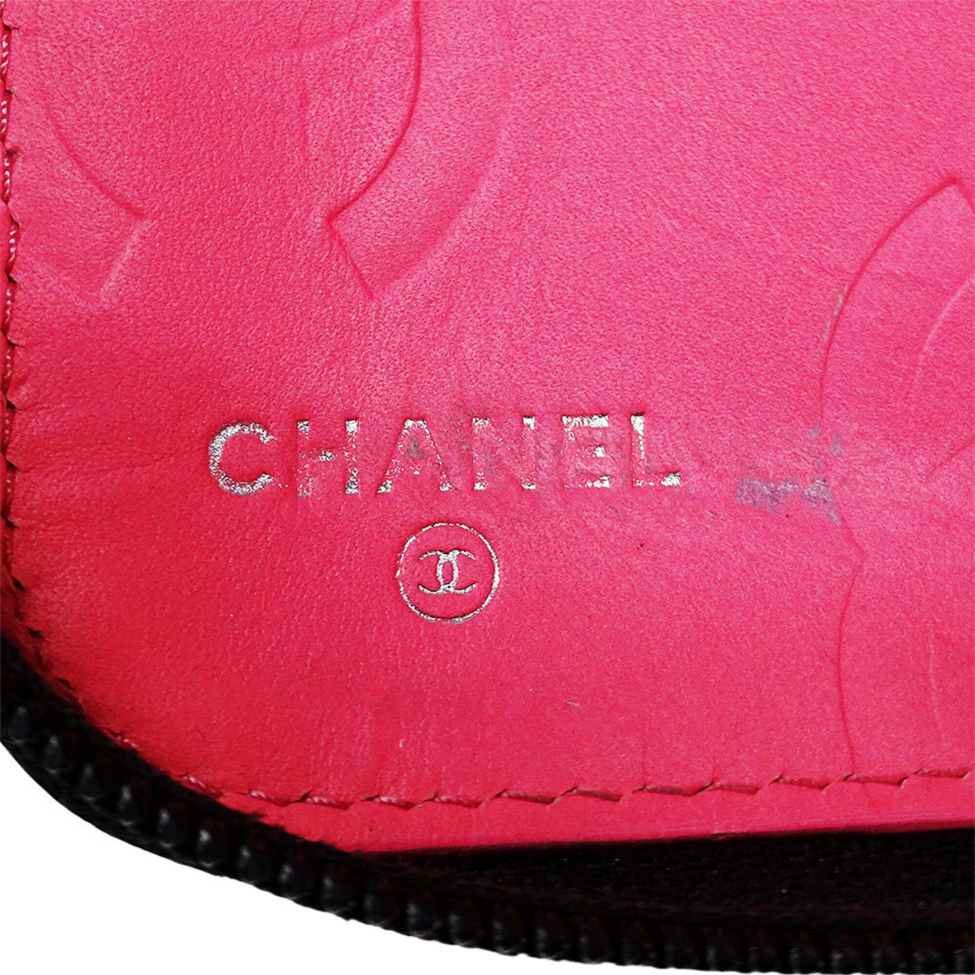 Cambon Leather Long Wallet (Bi-Fold) (Pre-Owned) - Chanel - Modalova