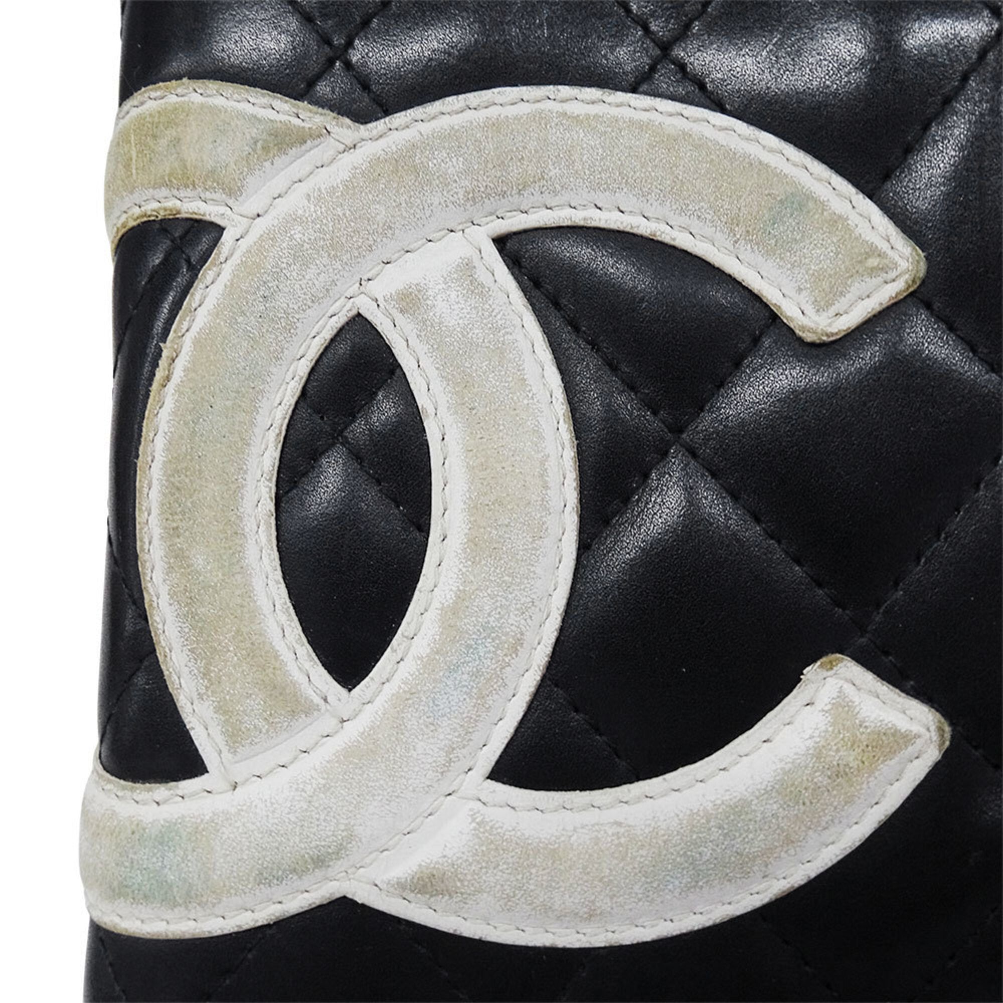 Cambon Leather Long Wallet (Bi-Fold) (Pre-Owned) - Chanel - Modalova