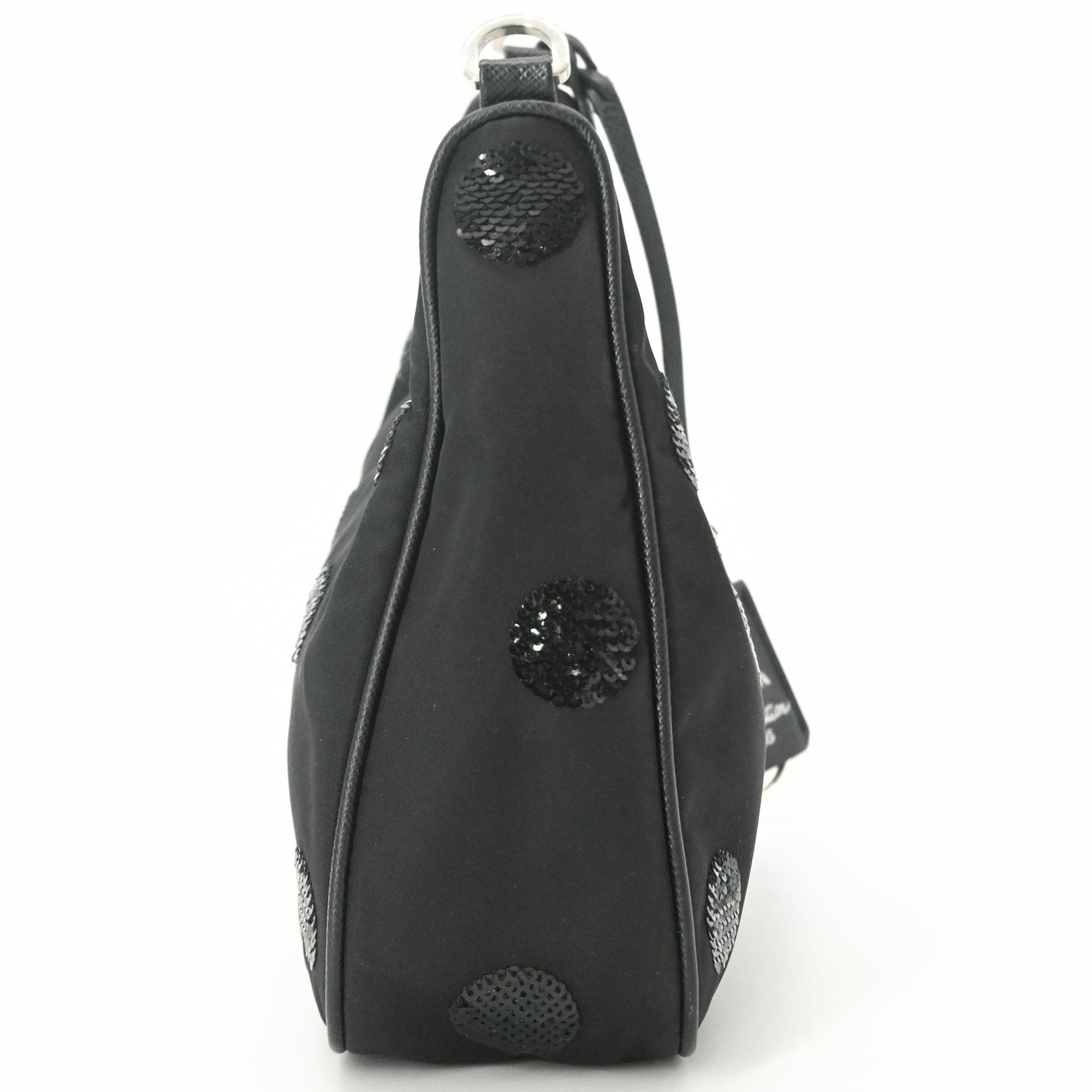 Nylon Leather Spangles Handbag Shoulder Bag (Pre-Owned) - Prada - Modalova