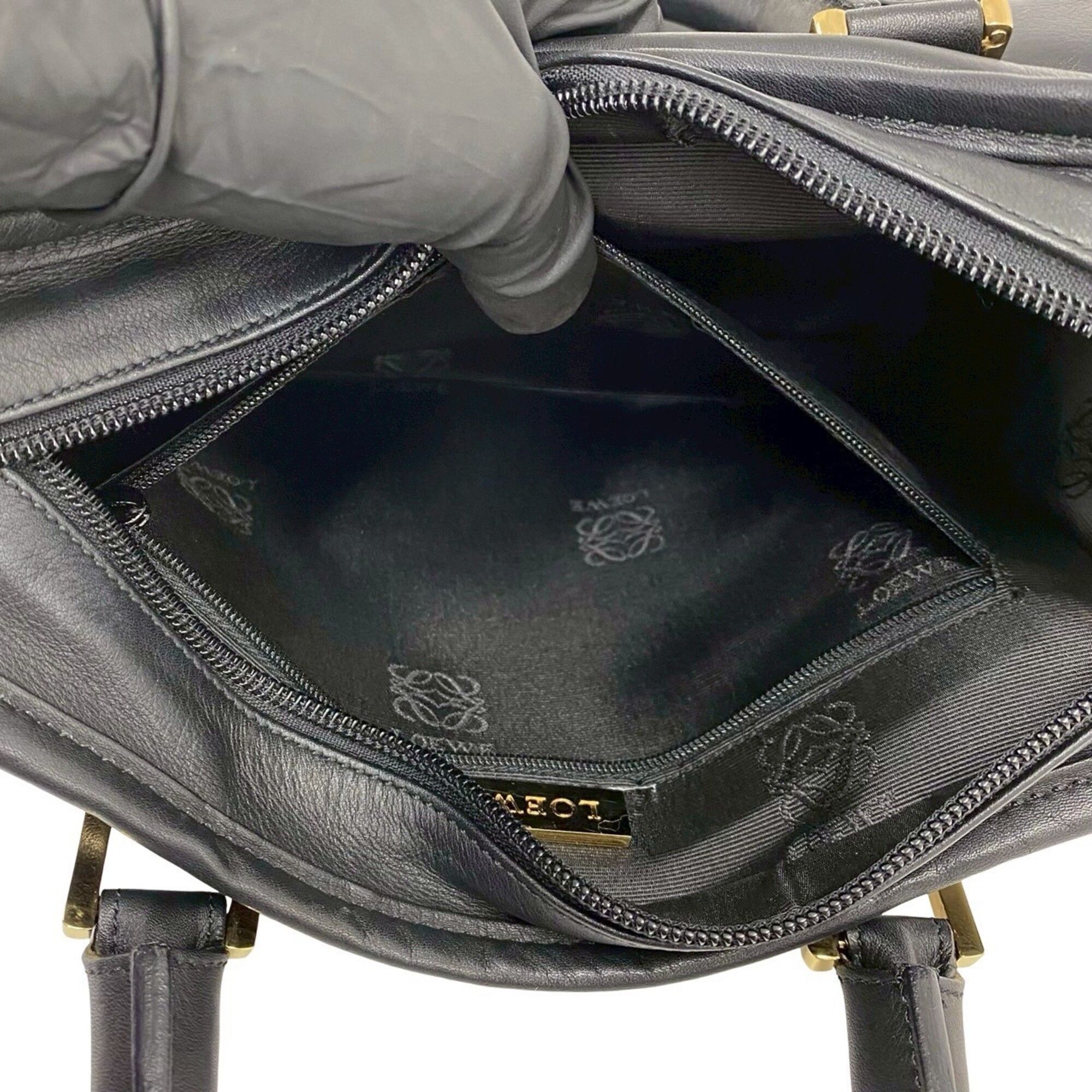 Leather Boston Bag Handbag (Pre-Owned) - Loewe - Modalova