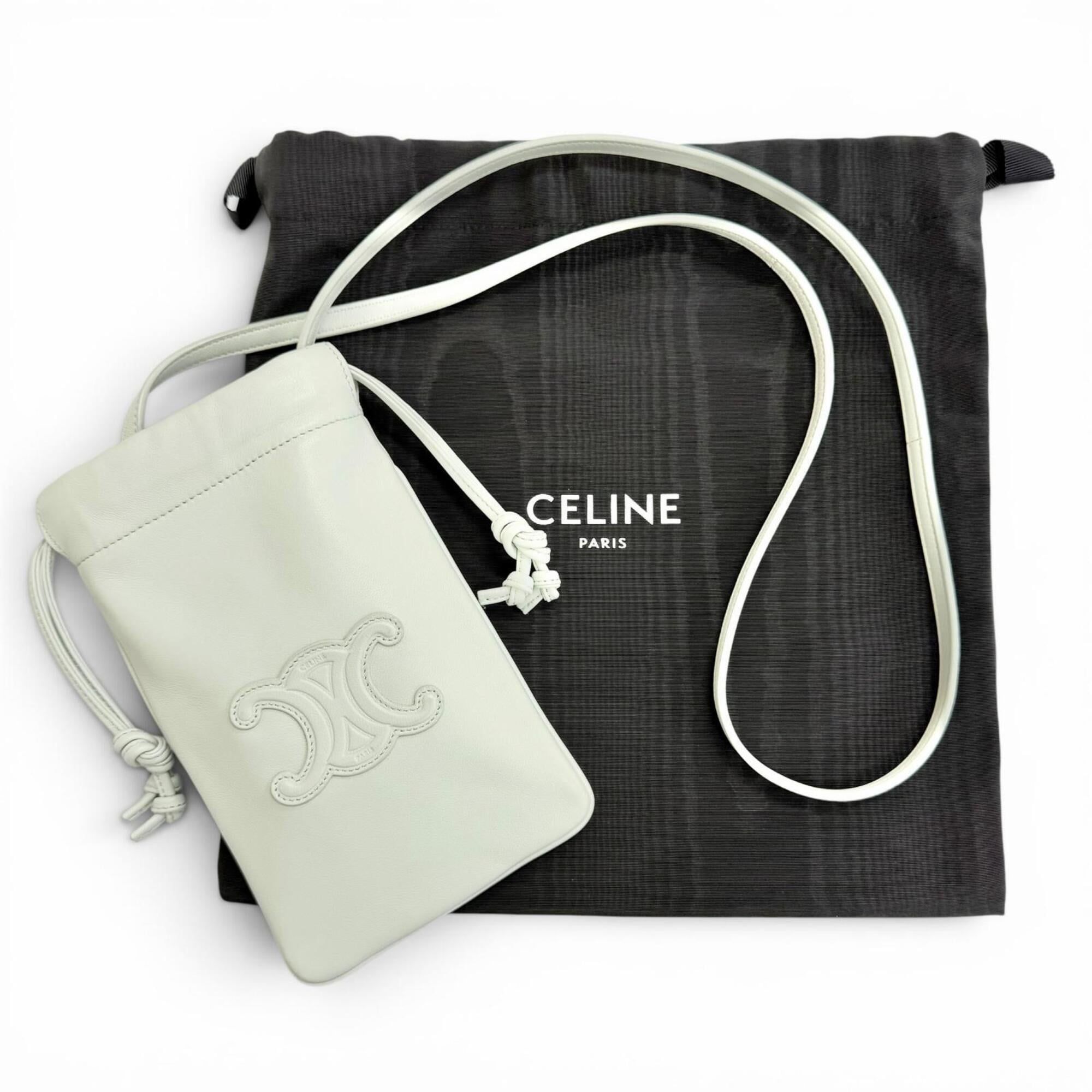 Leather Pouch Shoulder Bag (Pre-Owned) - Celine - Modalova