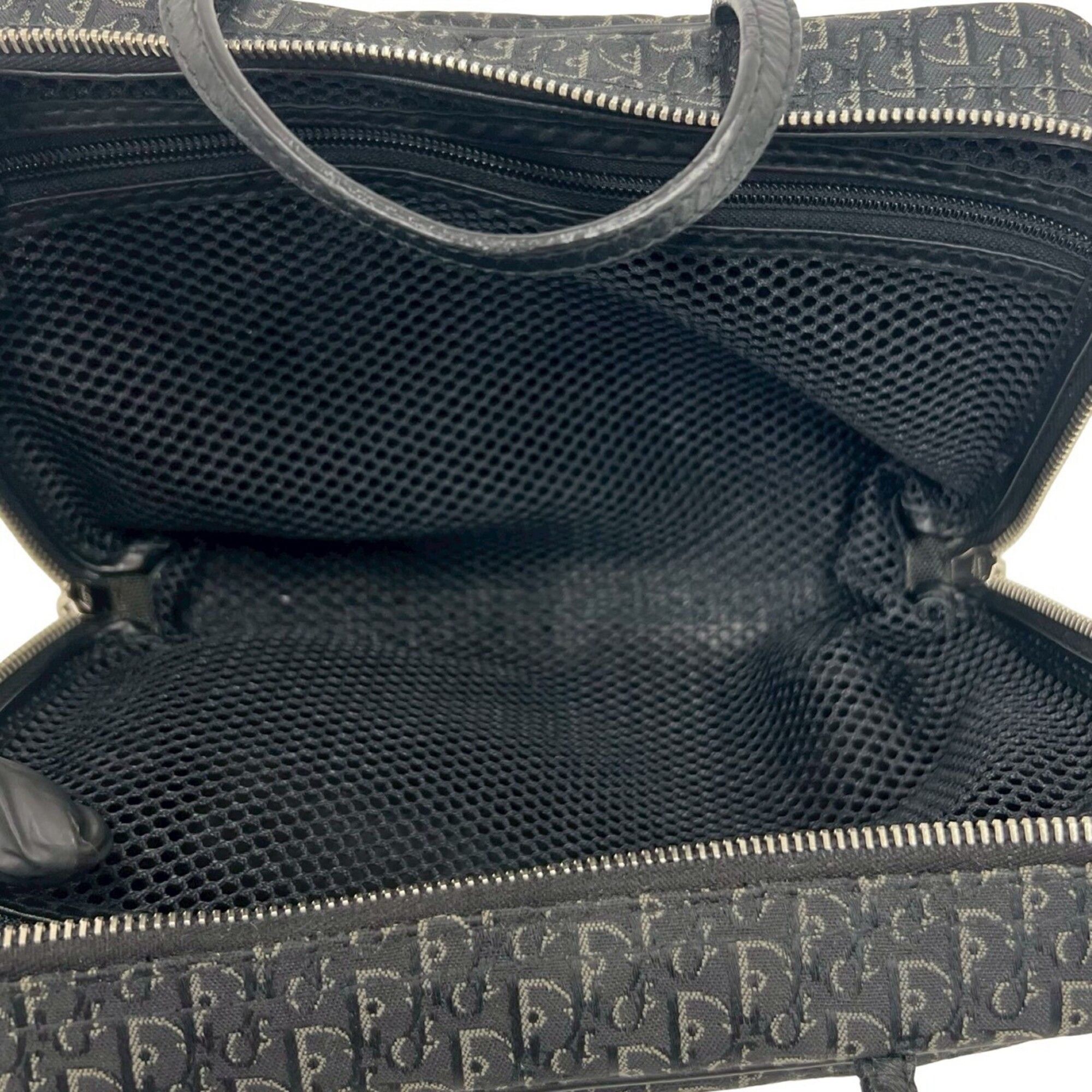 Canvas Leather Boston Bag Handbag (Pre-Owned) - Christian Dior - Modalova