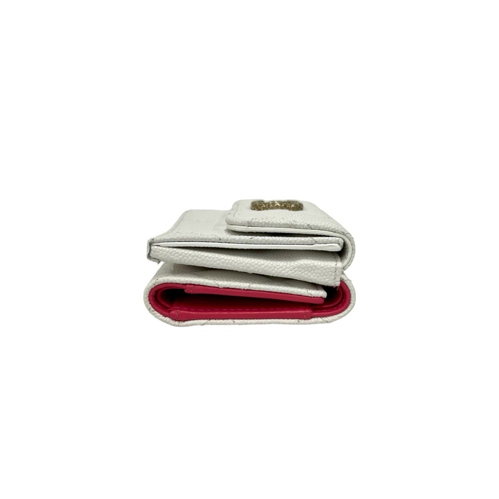 Grained Calfskin Wallet (Tri-Fold) (Pre-Owned) - Chanel - Modalova