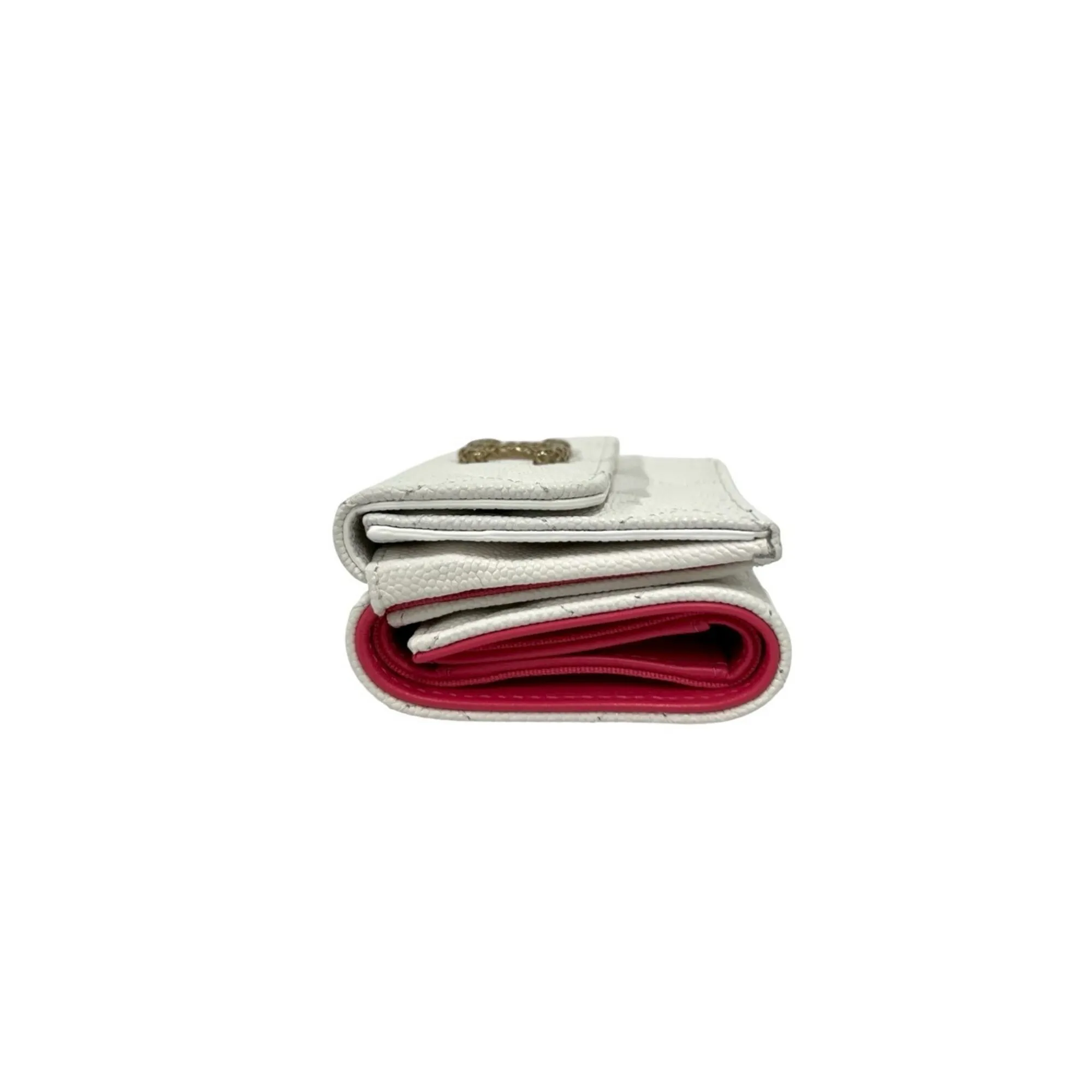 Grained Calfskin Wallet (Tri-Fold) (Pre-Owned) - Chanel - Modalova