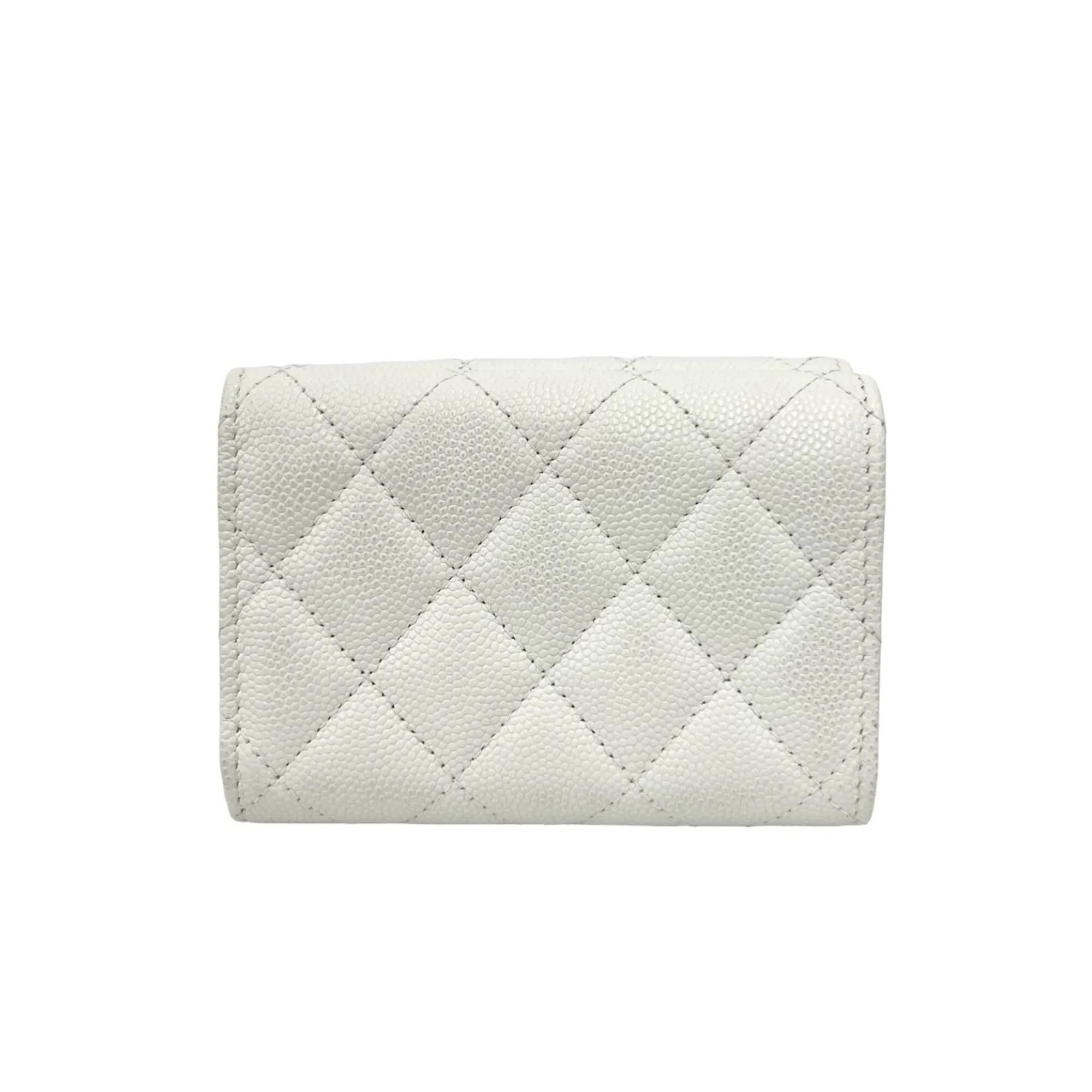 Grained Calfskin Wallet (Tri-Fold) (Pre-Owned) - Chanel - Modalova