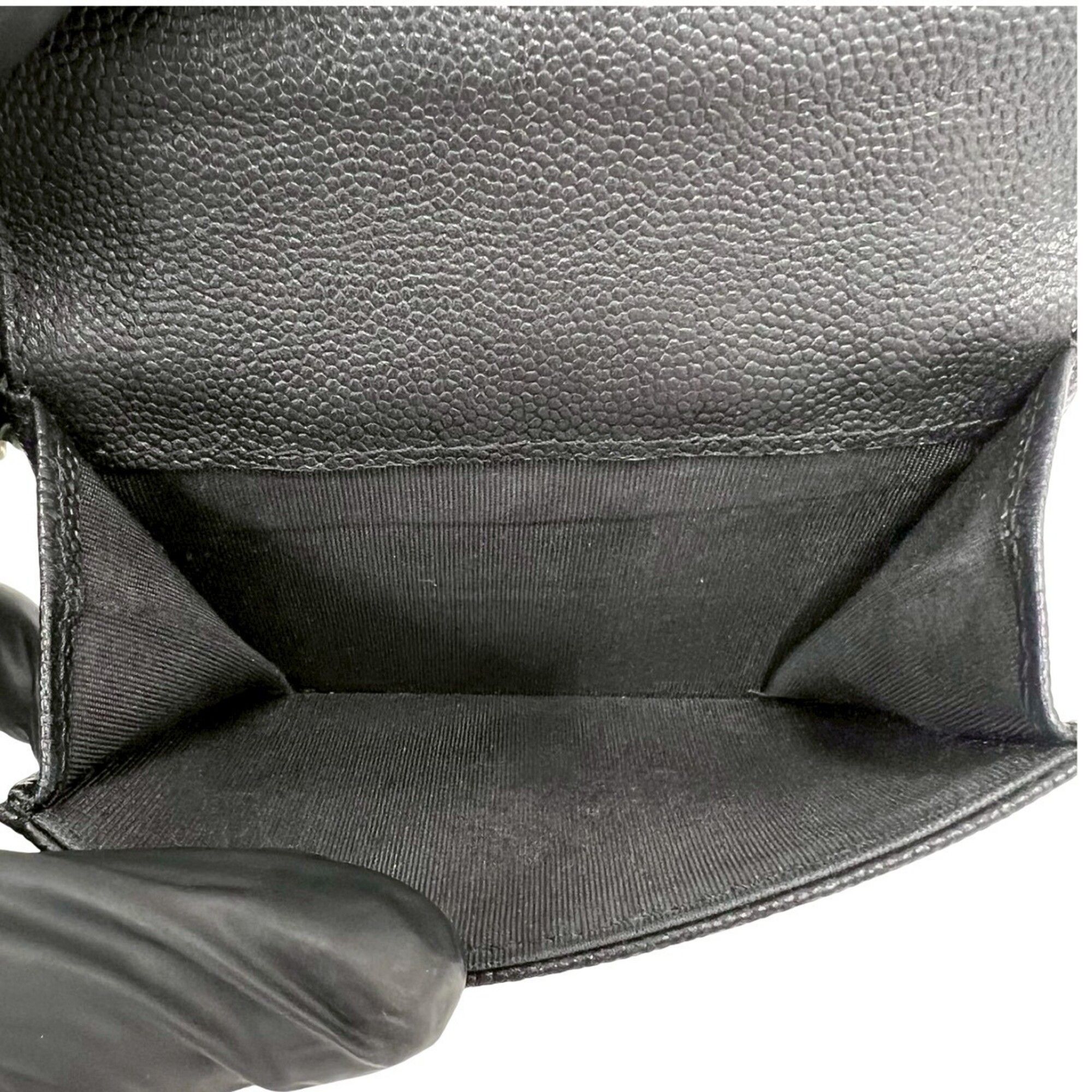 Grained Calfskin Wallet (Tri-Fold) (Pre-Owned) - Chanel - Modalova