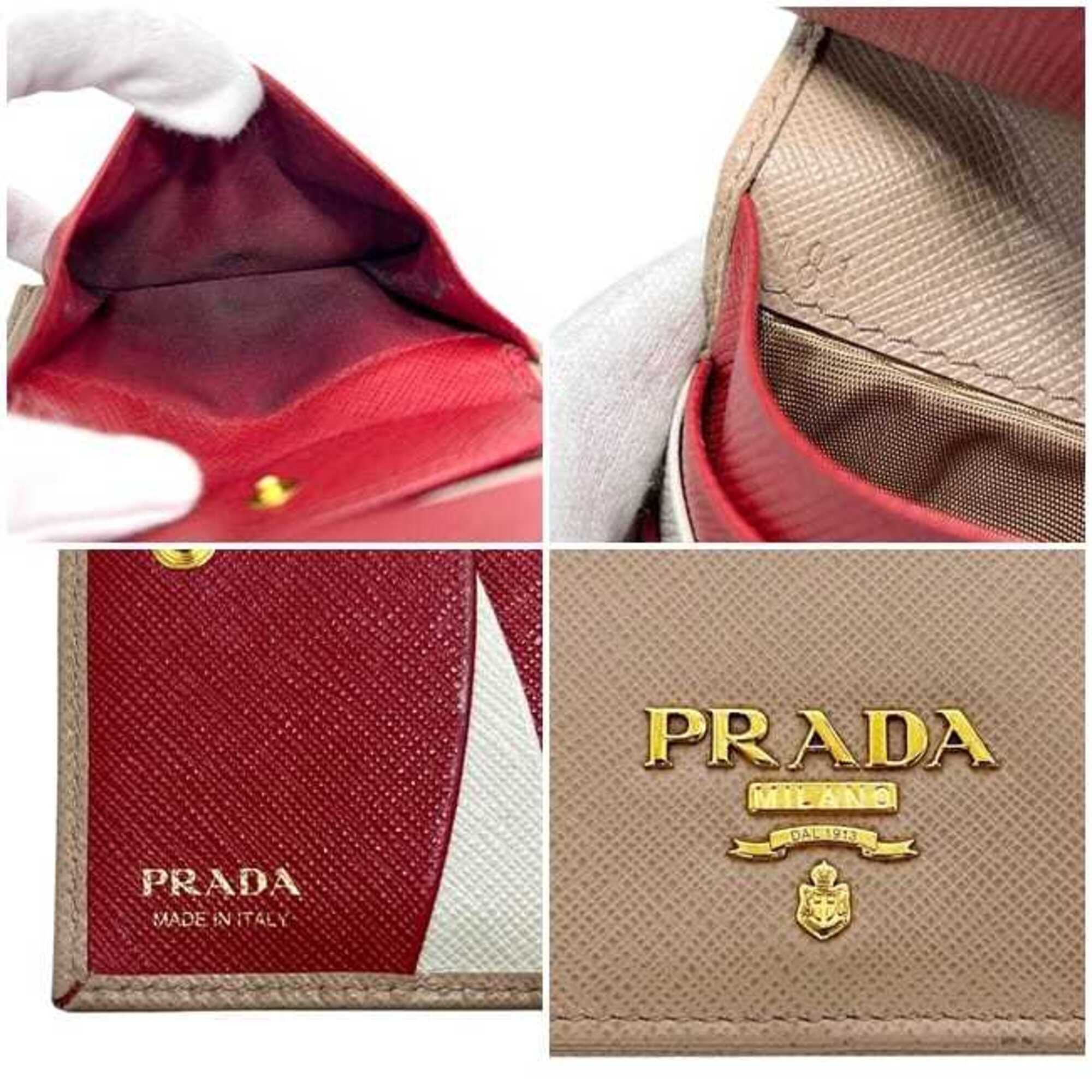 Saffiano Leather Wallet (Bi-Fold) (Pre-Owned) - Prada - Modalova