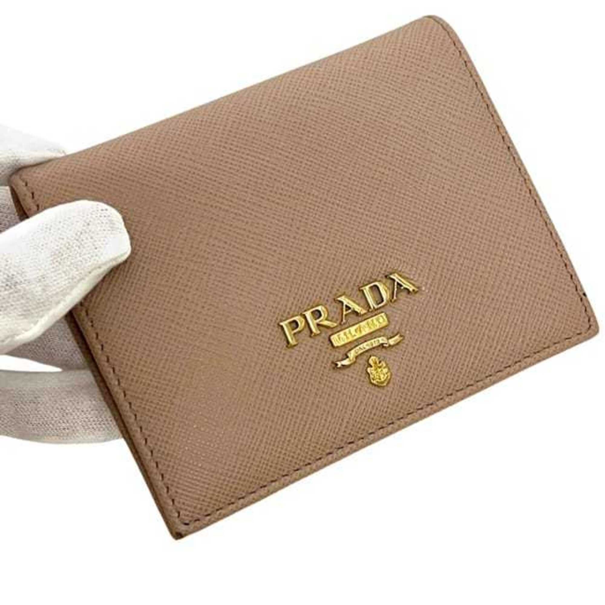 Saffiano Leather Wallet (Bi-Fold) (Pre-Owned) - Prada - Modalova