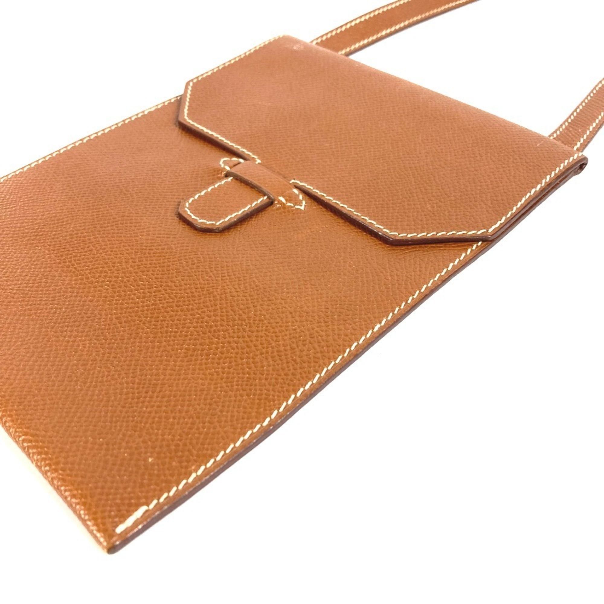 Leather Pochette Shoulder Bag (Pre-Owned) - Hermes - Modalova