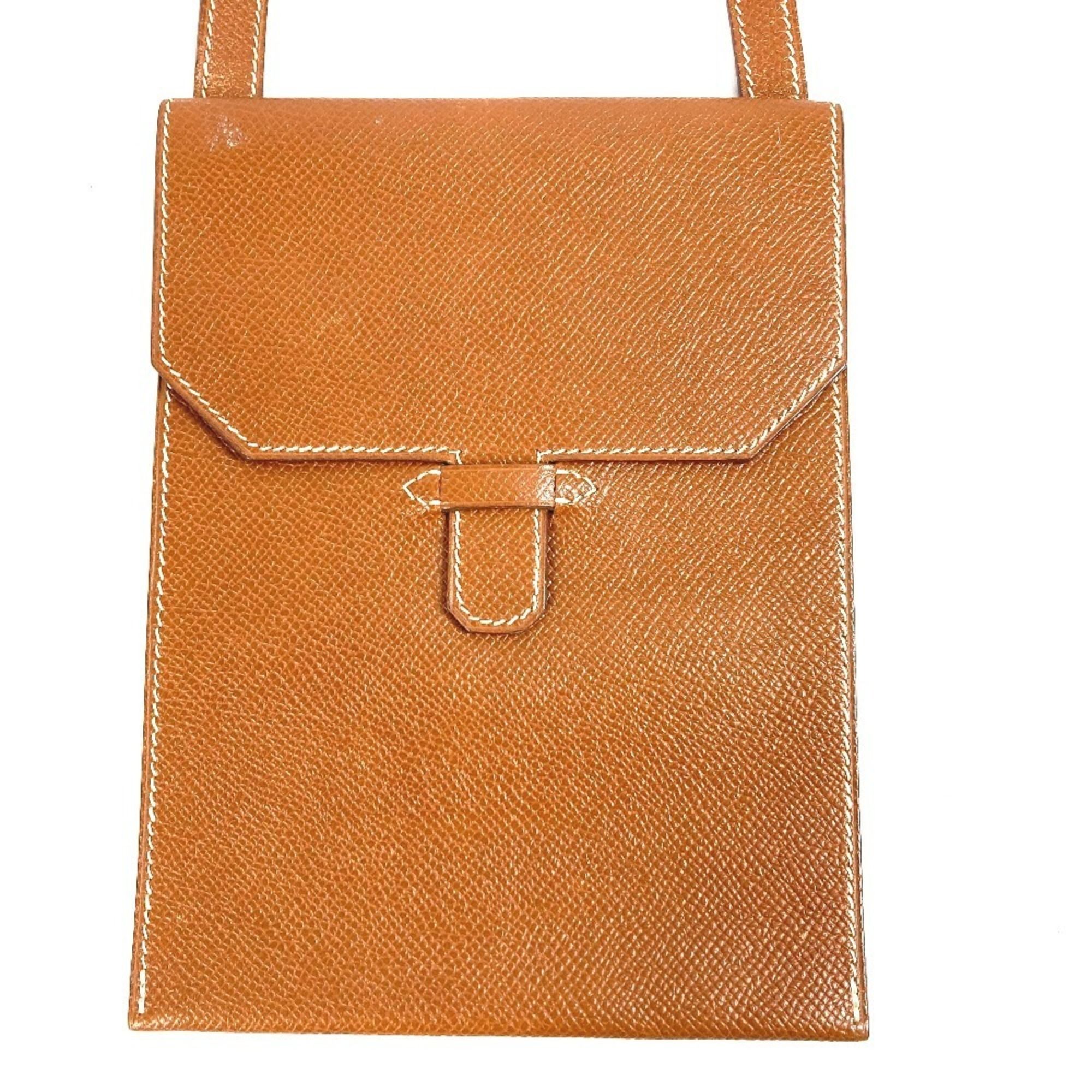 Leather Pochette Shoulder Bag (Pre-Owned) - Hermes - Modalova