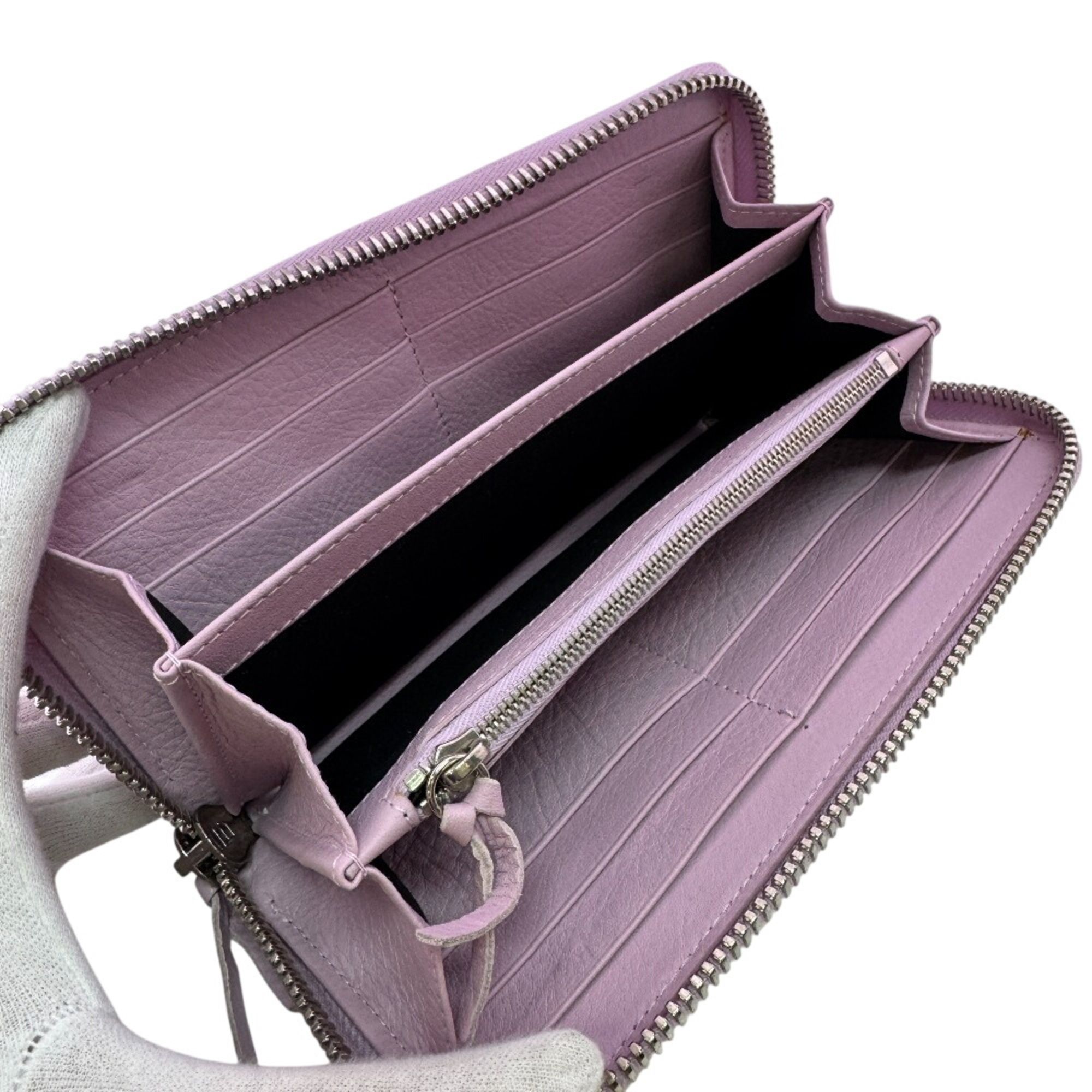Leather Long Wallet (Bi-Fold) (Pre-Owned) - Balenciaga - Modalova
