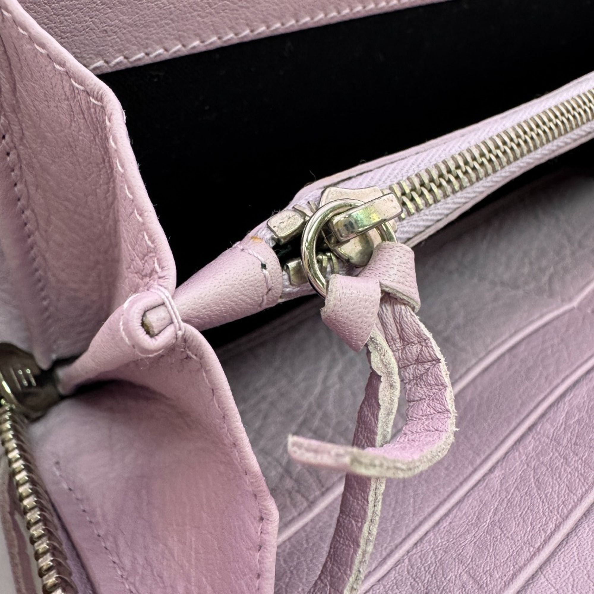 Leather Long Wallet (Bi-Fold) (Pre-Owned) - Balenciaga - Modalova
