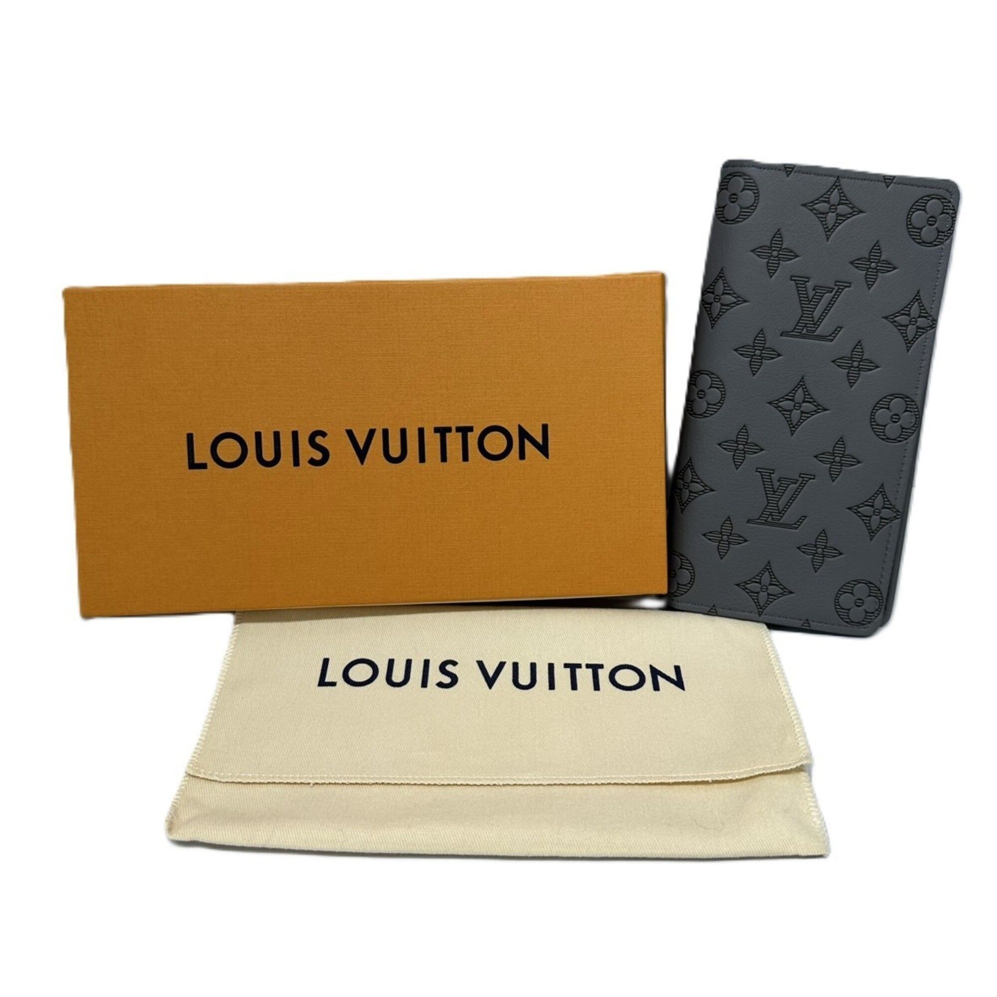 Monogram Shadow Monogram Shadow Long Wallet (Bi-Fold) (Pre-Owned) - Louis Vuitton - Modalova