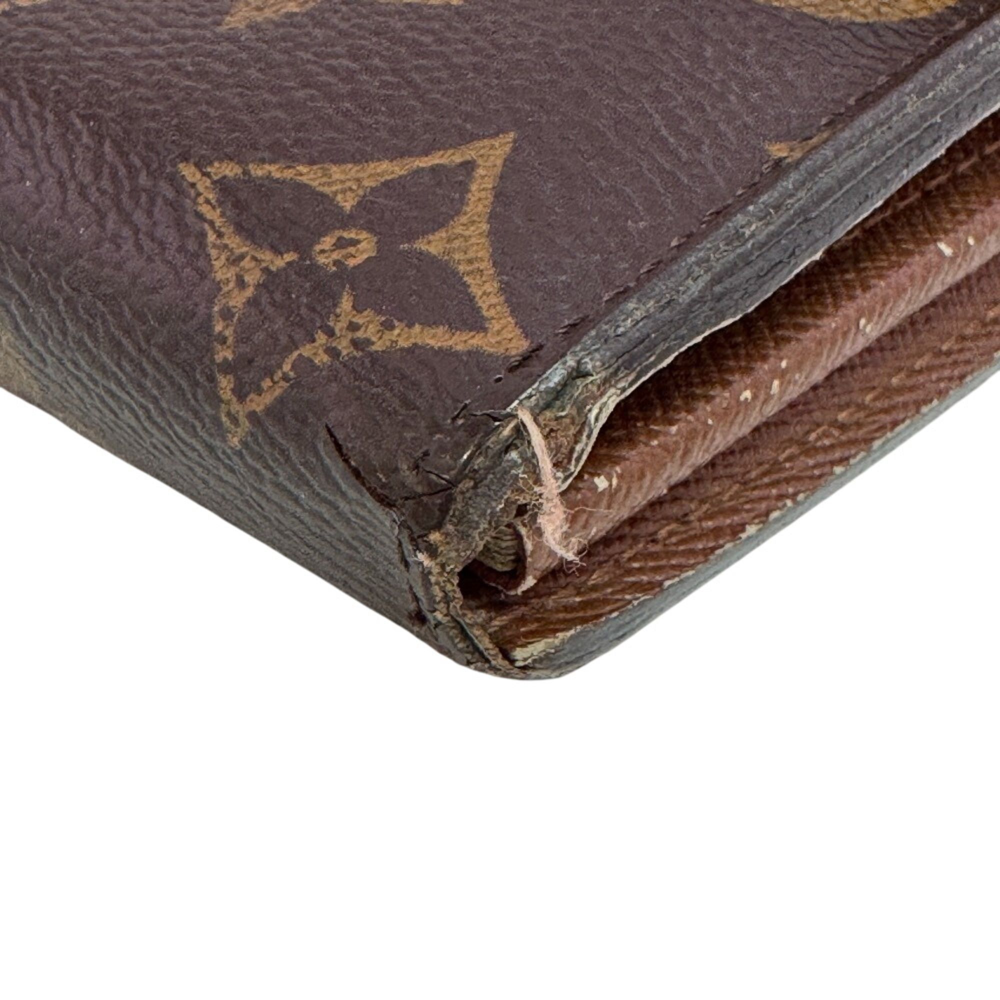 Monogram Leather Long Wallet (Bi-Fold) (Pre-Owned) - Louis Vuitton - Modalova