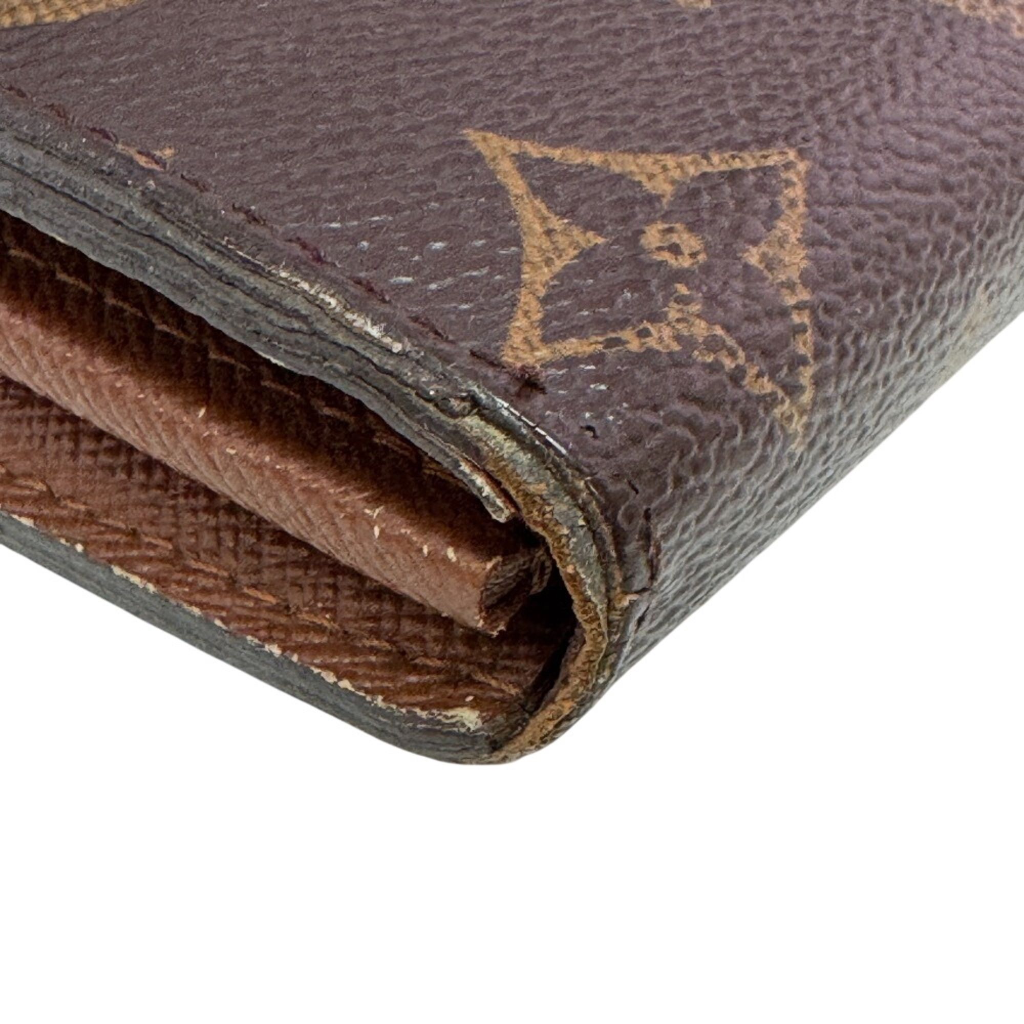 Monogram Leather Long Wallet (Bi-Fold) (Pre-Owned) - Louis Vuitton - Modalova