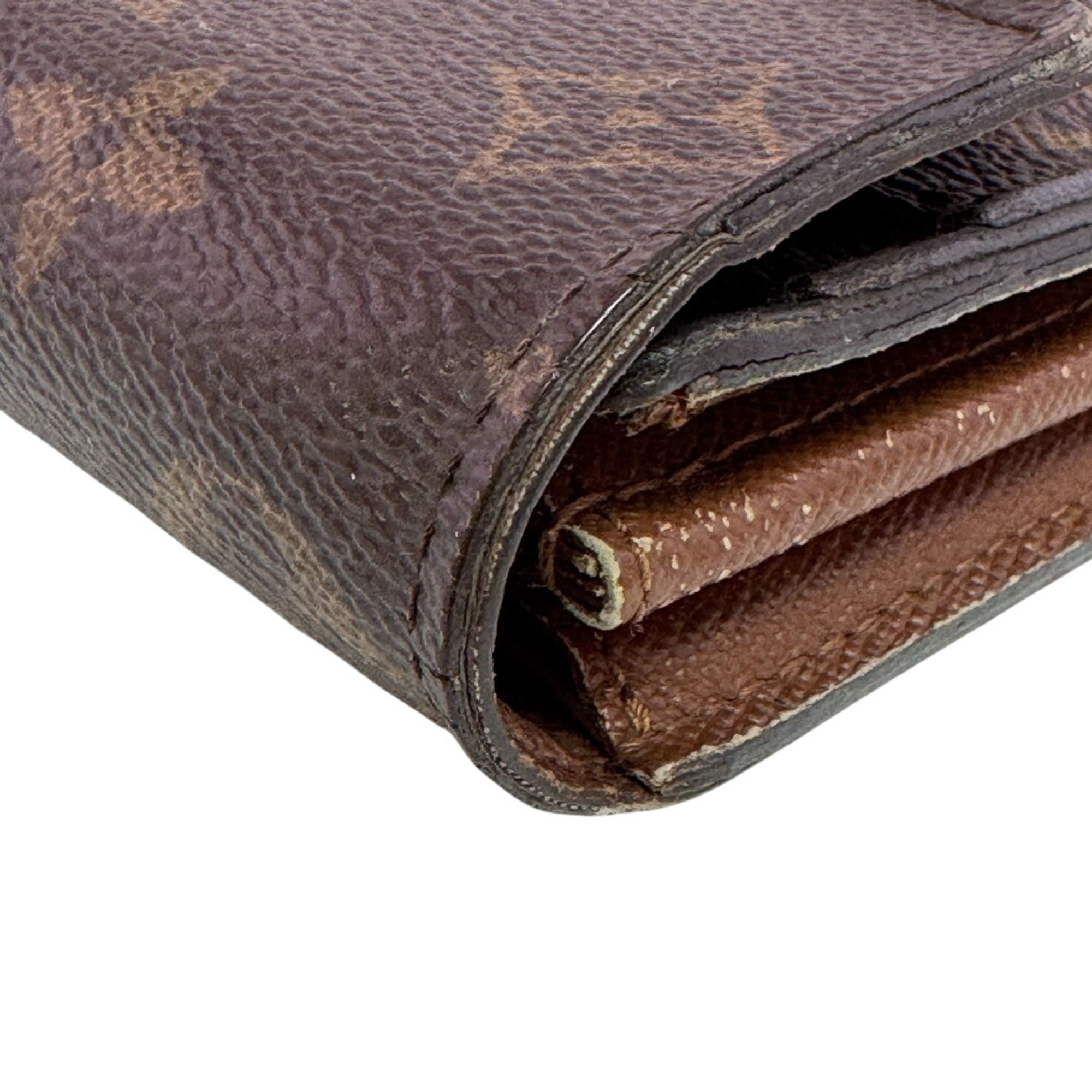 Monogram Leather Long Wallet (Bi-Fold) (Pre-Owned) - Louis Vuitton - Modalova