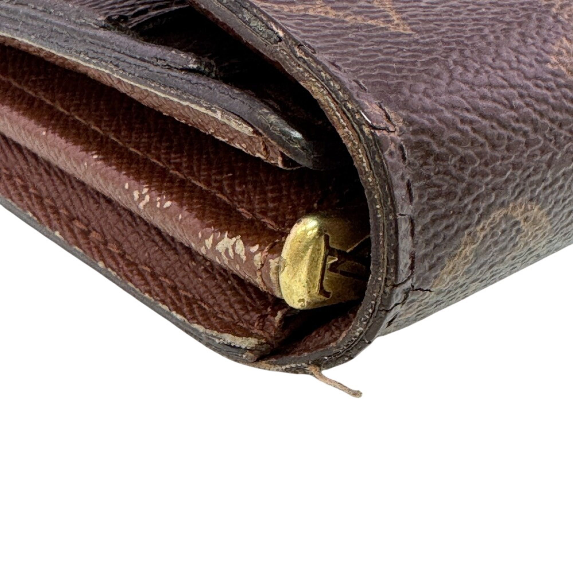 Monogram Leather Long Wallet (Bi-Fold) (Pre-Owned) - Louis Vuitton - Modalova
