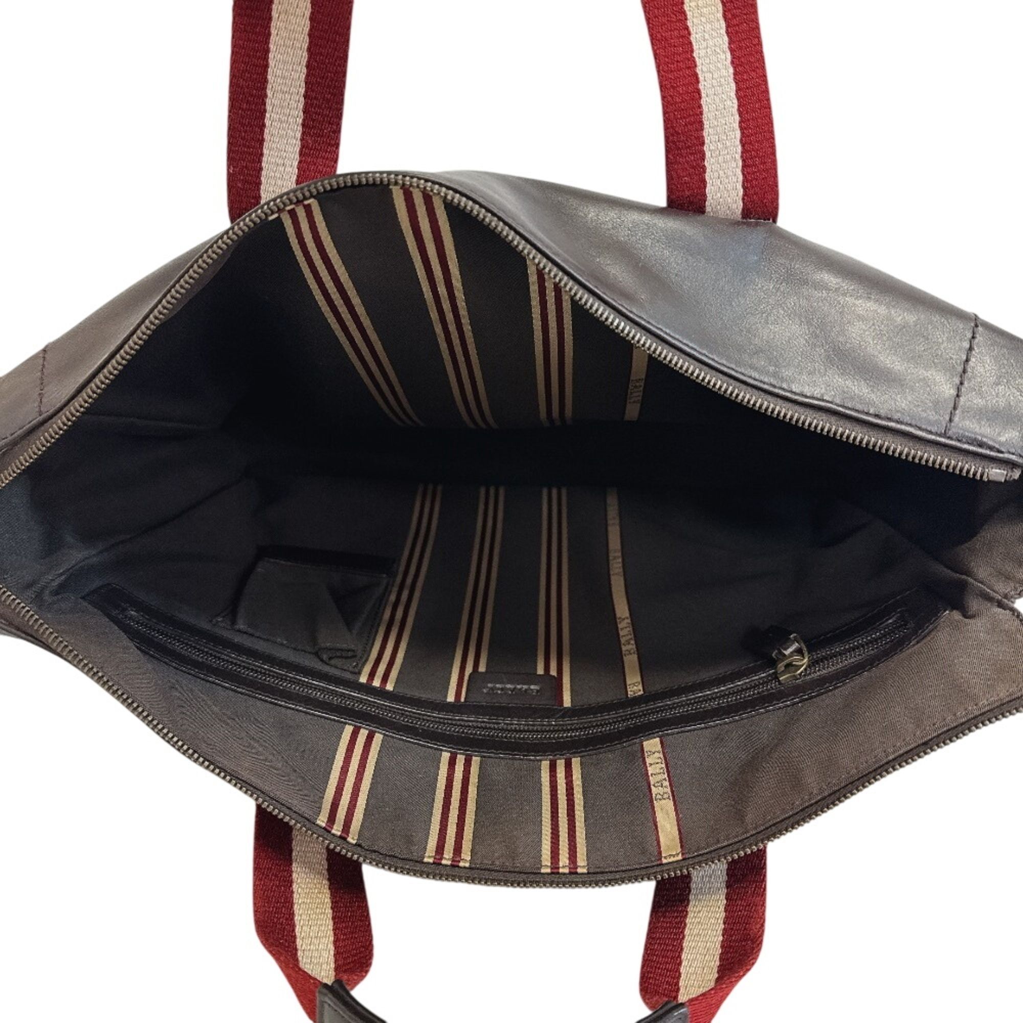 Leather Briefcase Handbag (Pre-Owned) - Bally - Modalova