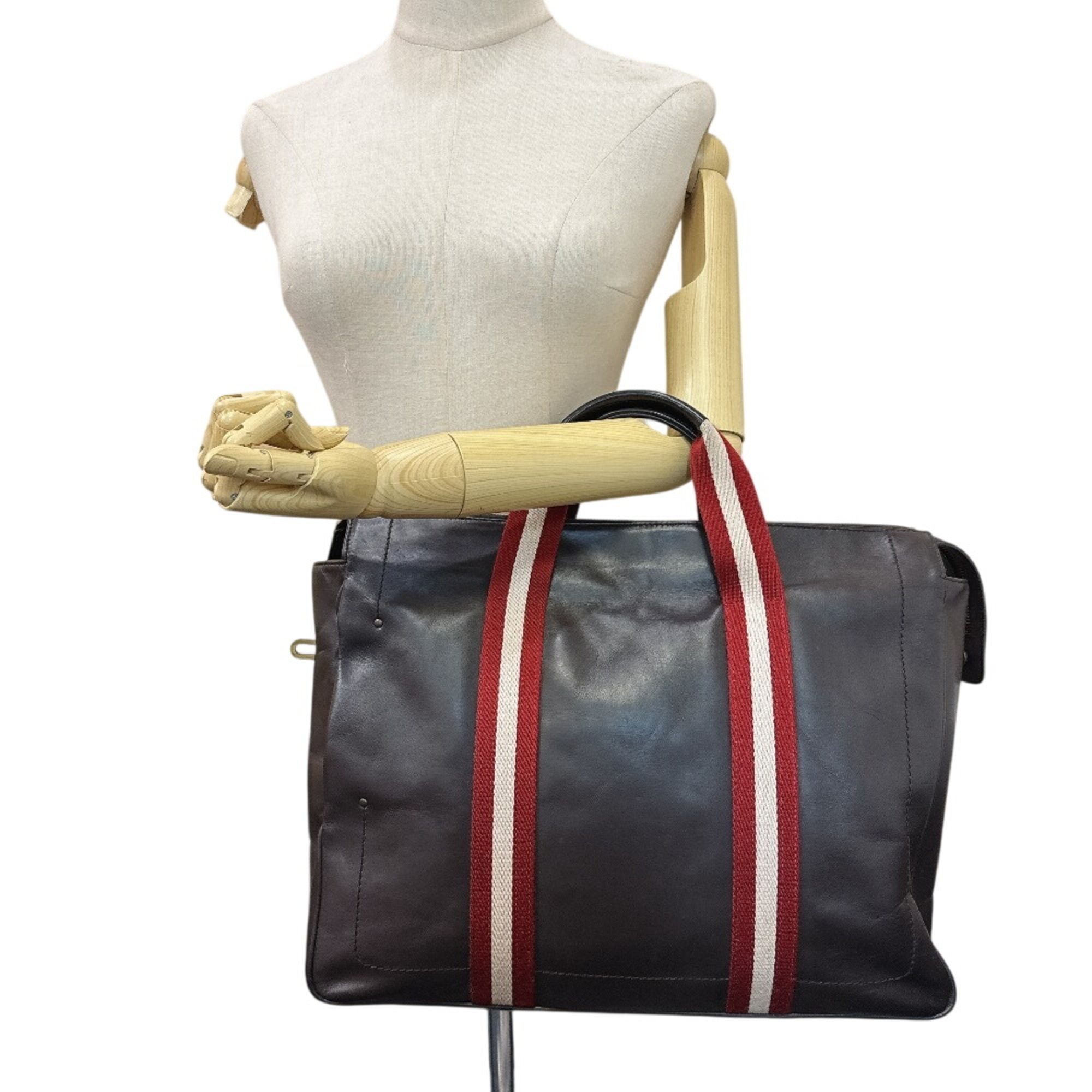 Leather Briefcase Handbag (Pre-Owned) - Bally - Modalova