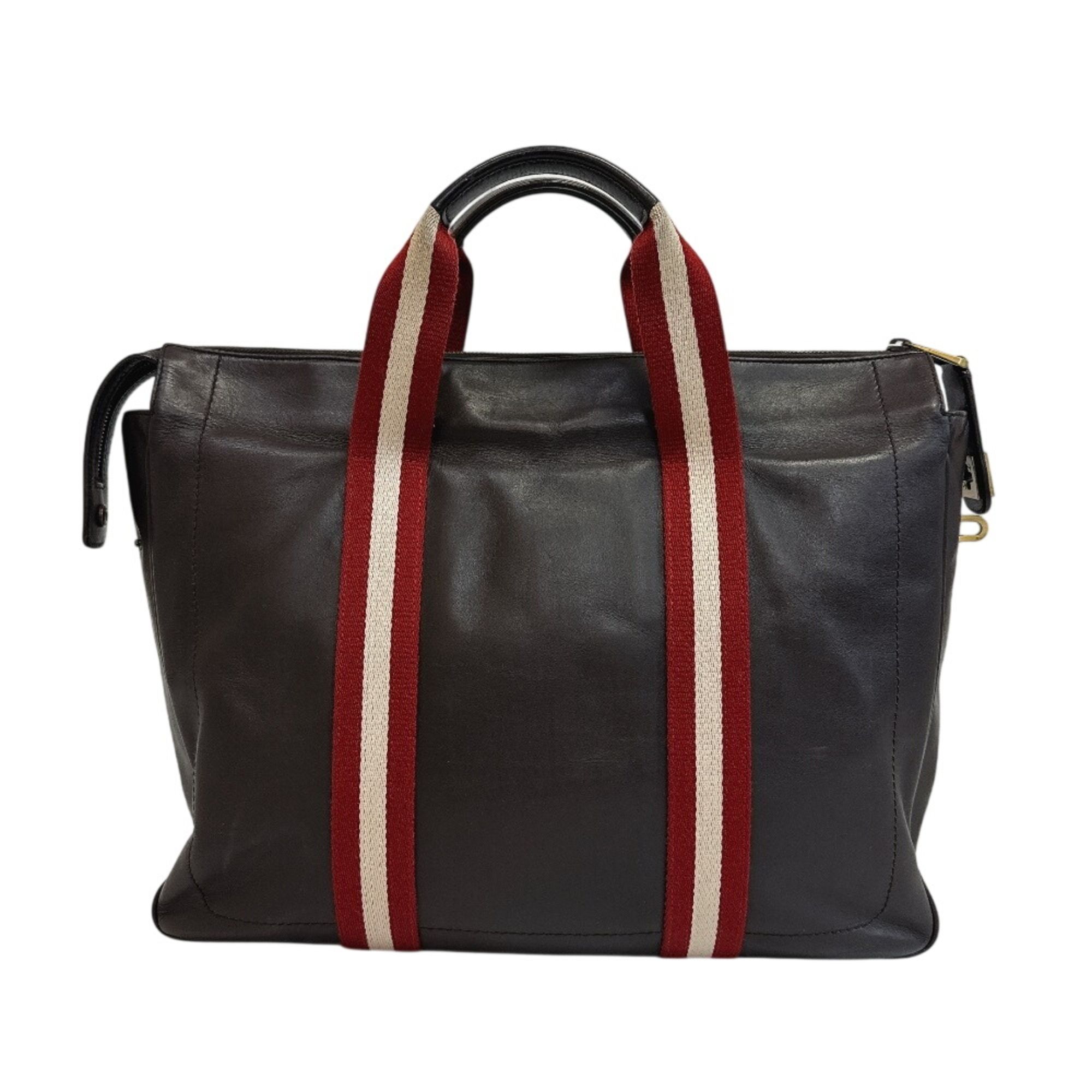 Leather Briefcase Handbag (Pre-Owned) - Bally - Modalova