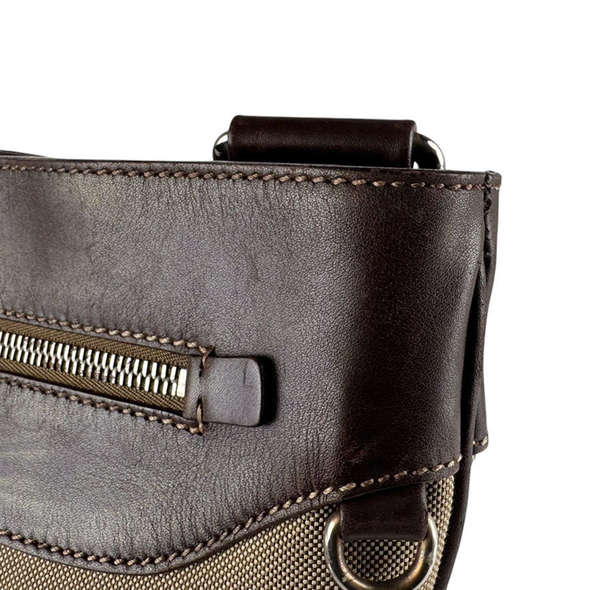 Canvas Leather Shoulder Bag (Pre-Owned) - Prada - Modalova