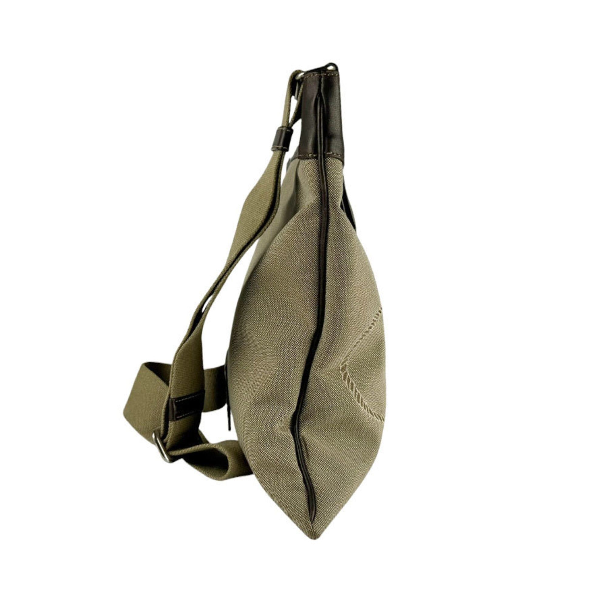 Canvas Leather Shoulder Bag (Pre-Owned) - Prada - Modalova