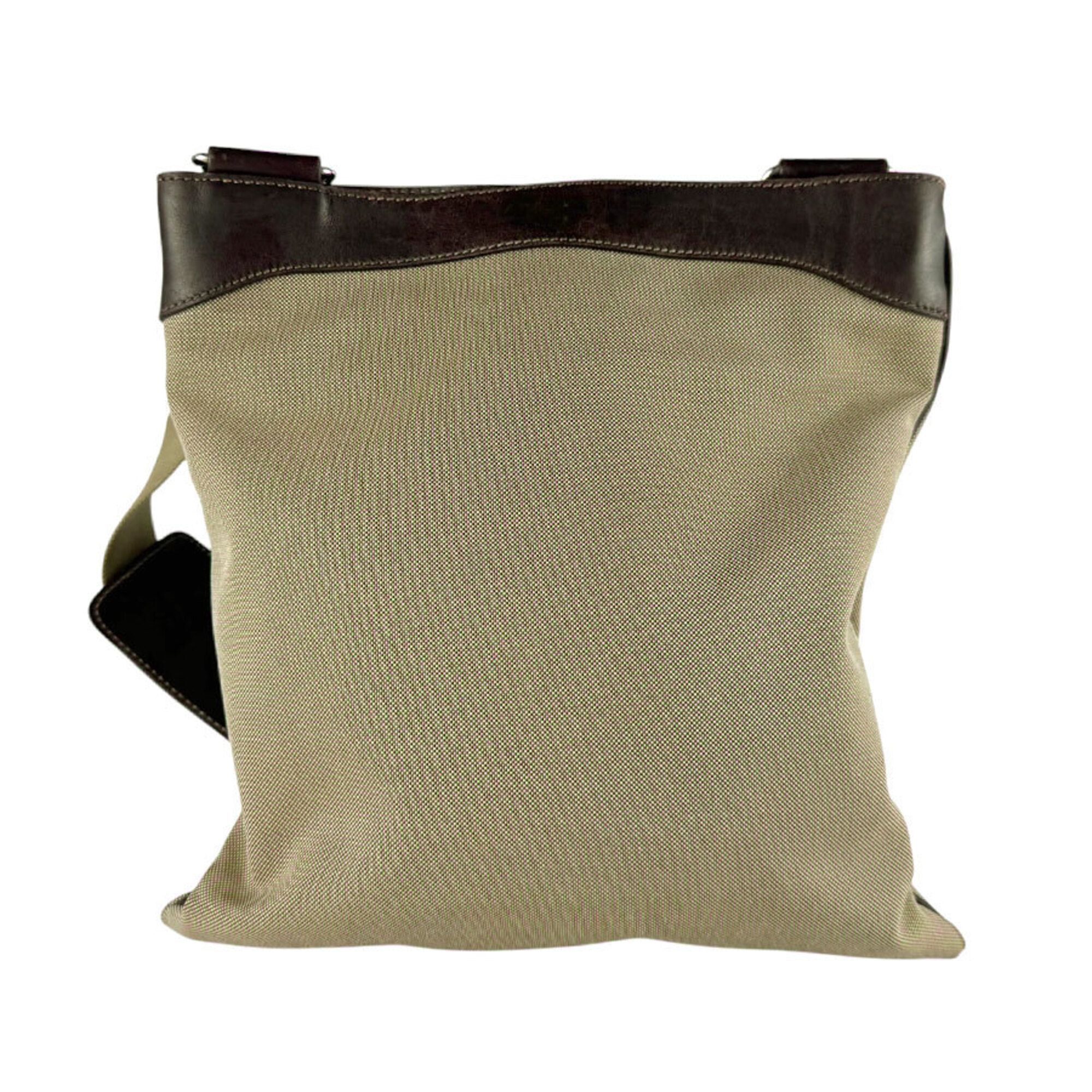 Canvas Leather Shoulder Bag (Pre-Owned) - Prada - Modalova