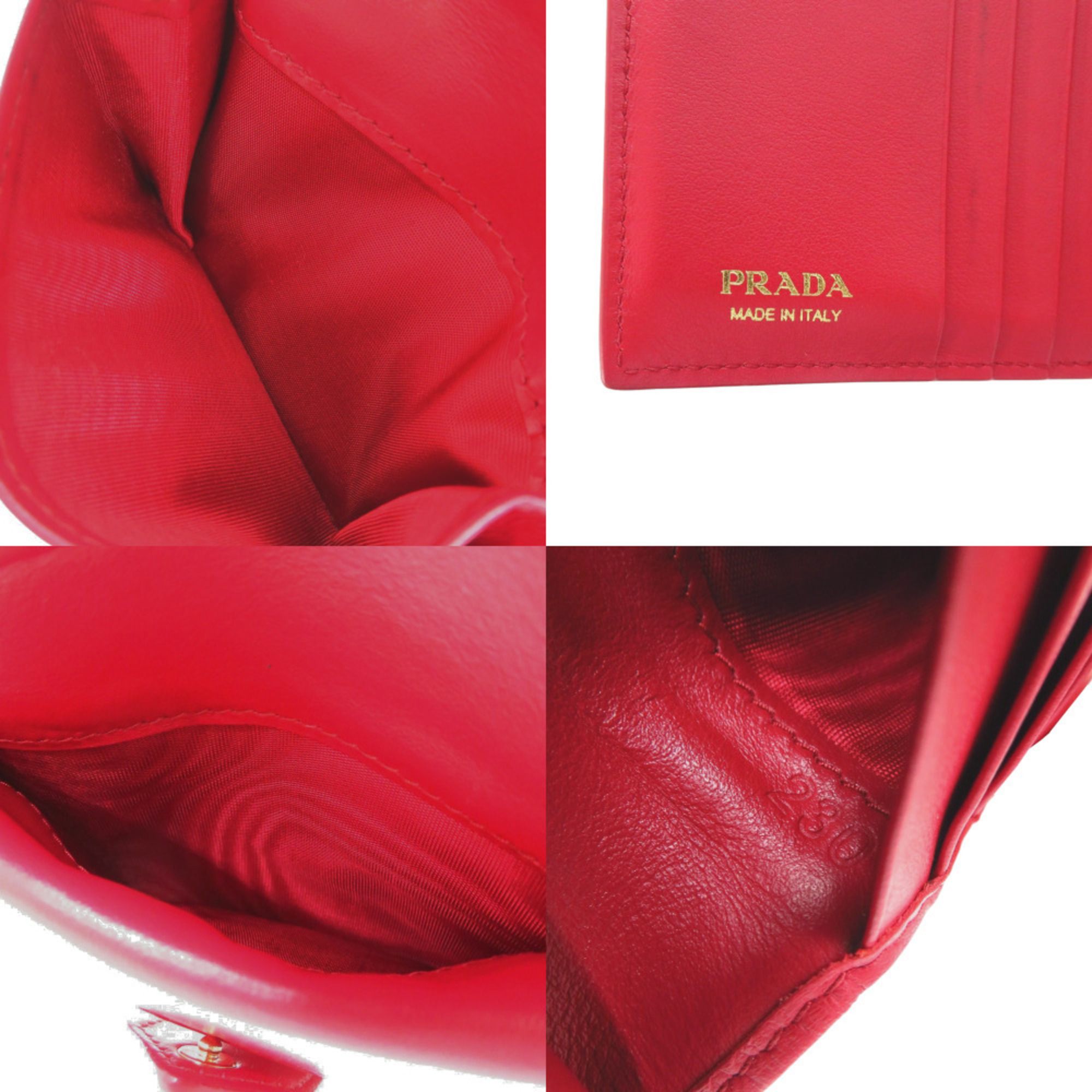 Leather Wallet (Bi-Fold) (Pre-Owned) - Prada - Modalova