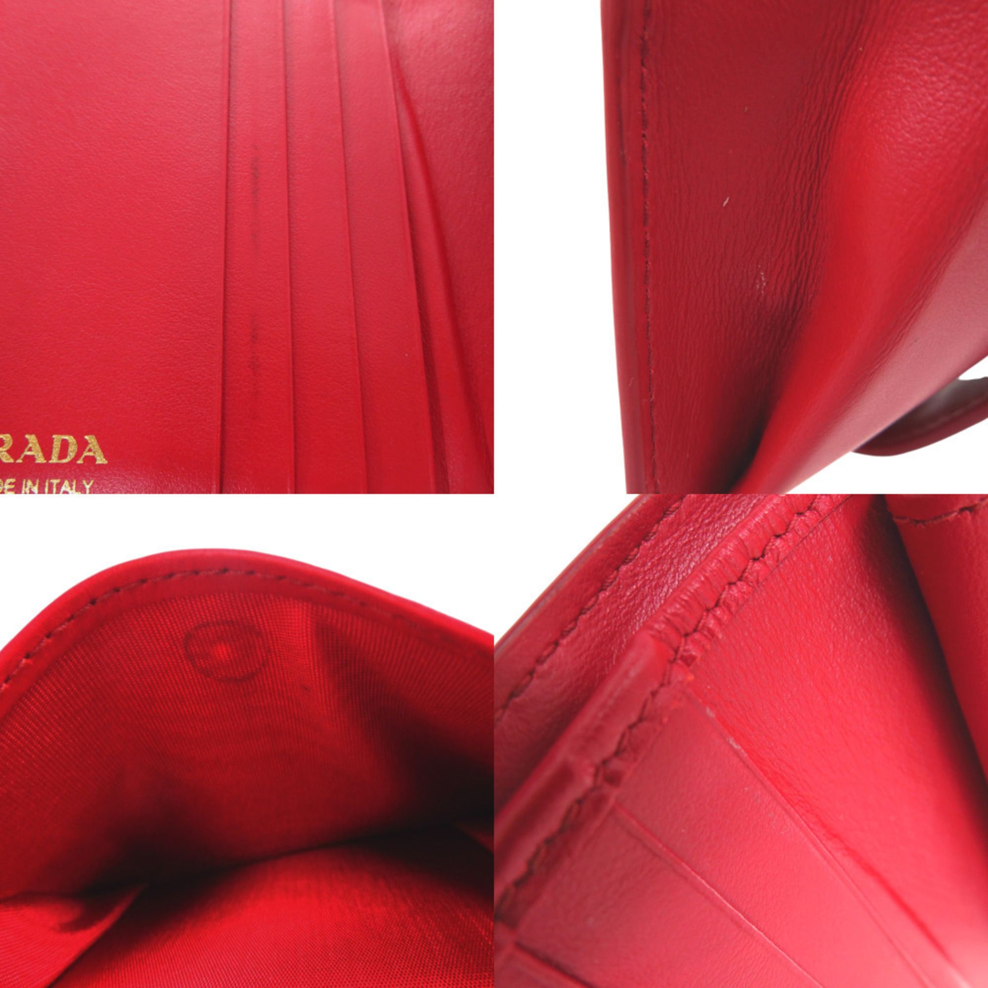 Leather Wallet (Bi-Fold) (Pre-Owned) - Prada - Modalova
