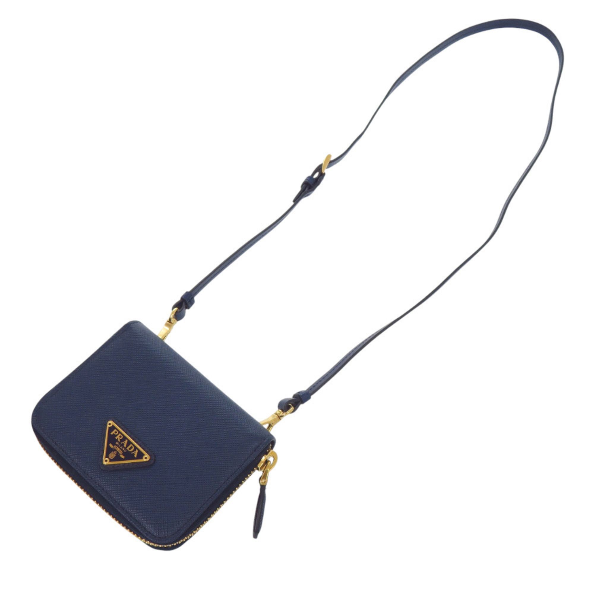 Leather Chain/Shoulder Wallet (Pre-Owned) - Prada - Modalova