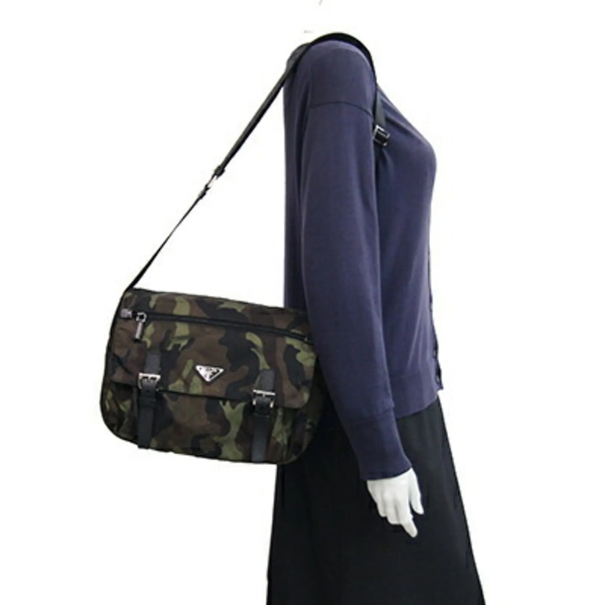 Nylon Leather Shoulder Bag (Pre-Owned) - Prada - Modalova