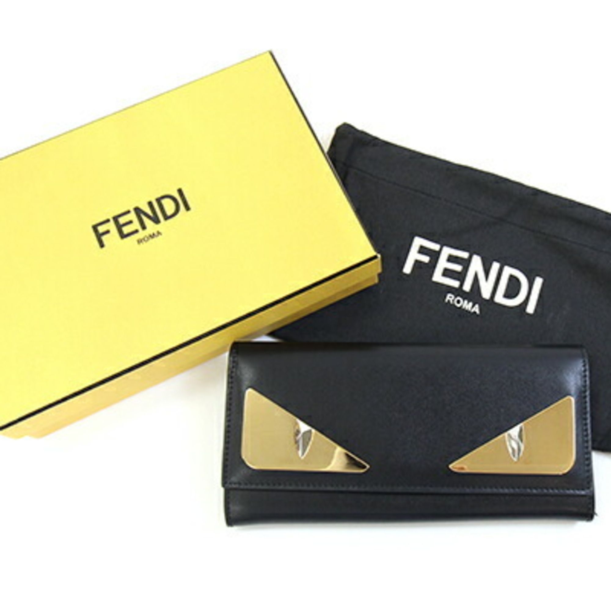Leather Long Wallet (Bi-Fold) (Pre-Owned) - Fendi - Modalova
