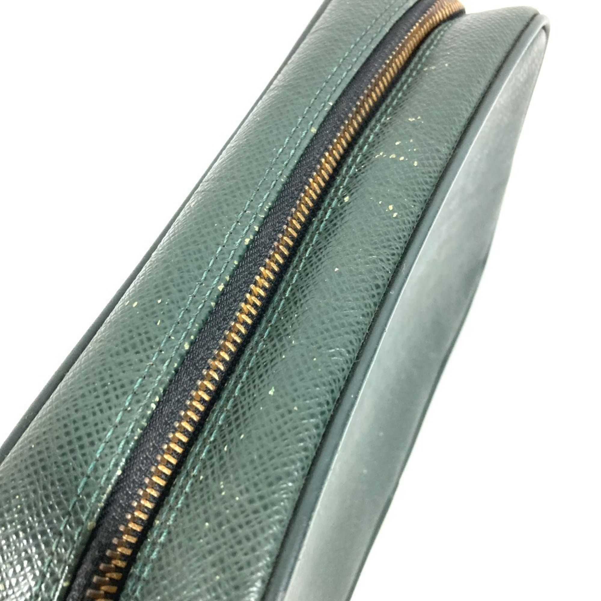 Taiga Leather Clutch Bag Handbag Pouch (Pre-Owned) - Louis Vuitton - Modalova