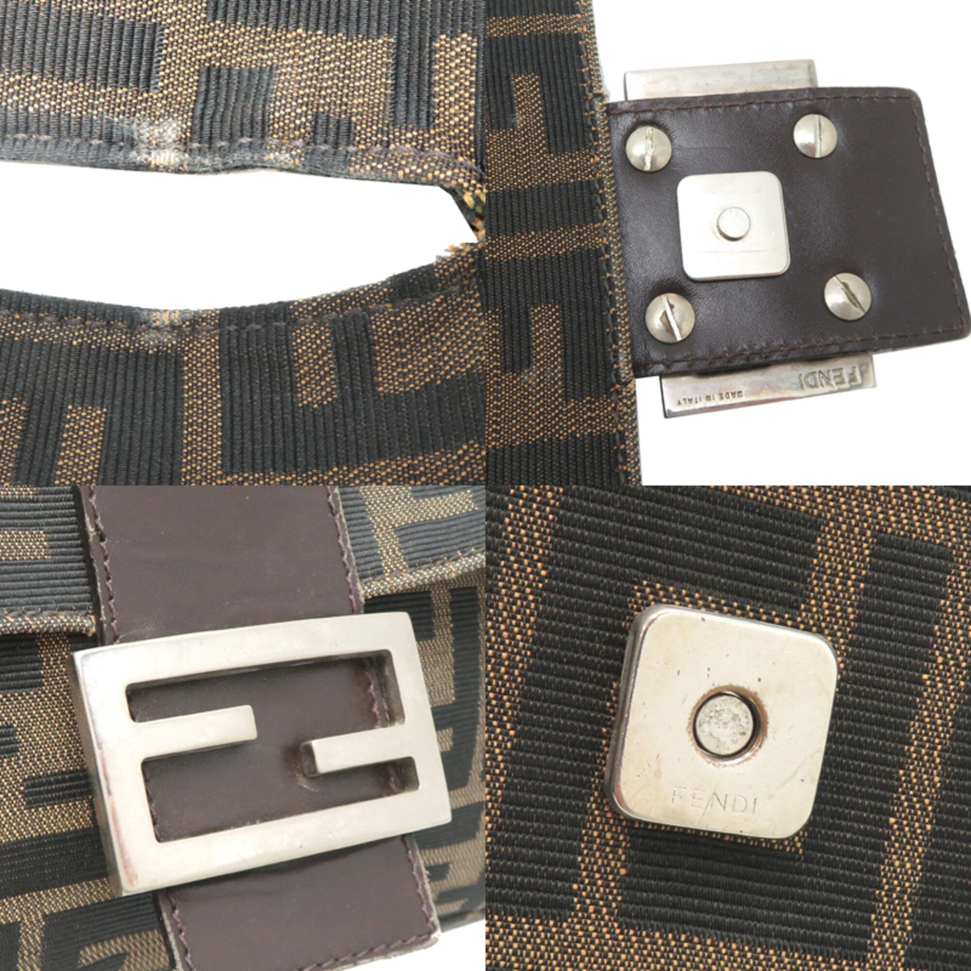 Canvas Leather Handbag (Pre-Owned) - Fendi - Modalova