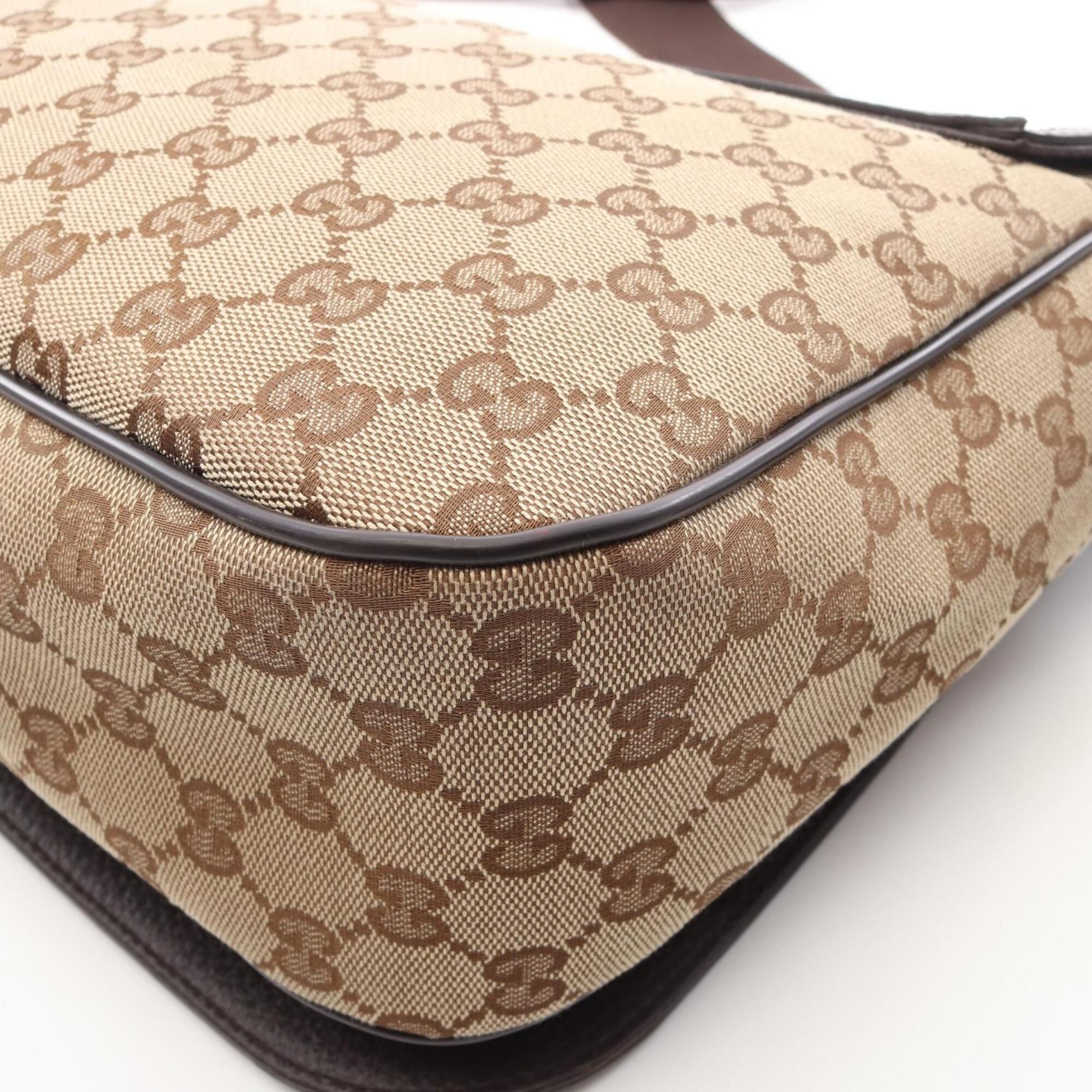 Canvas Leather Handbag Shoulder Bag (Pre-Owned) - Gucci - Modalova