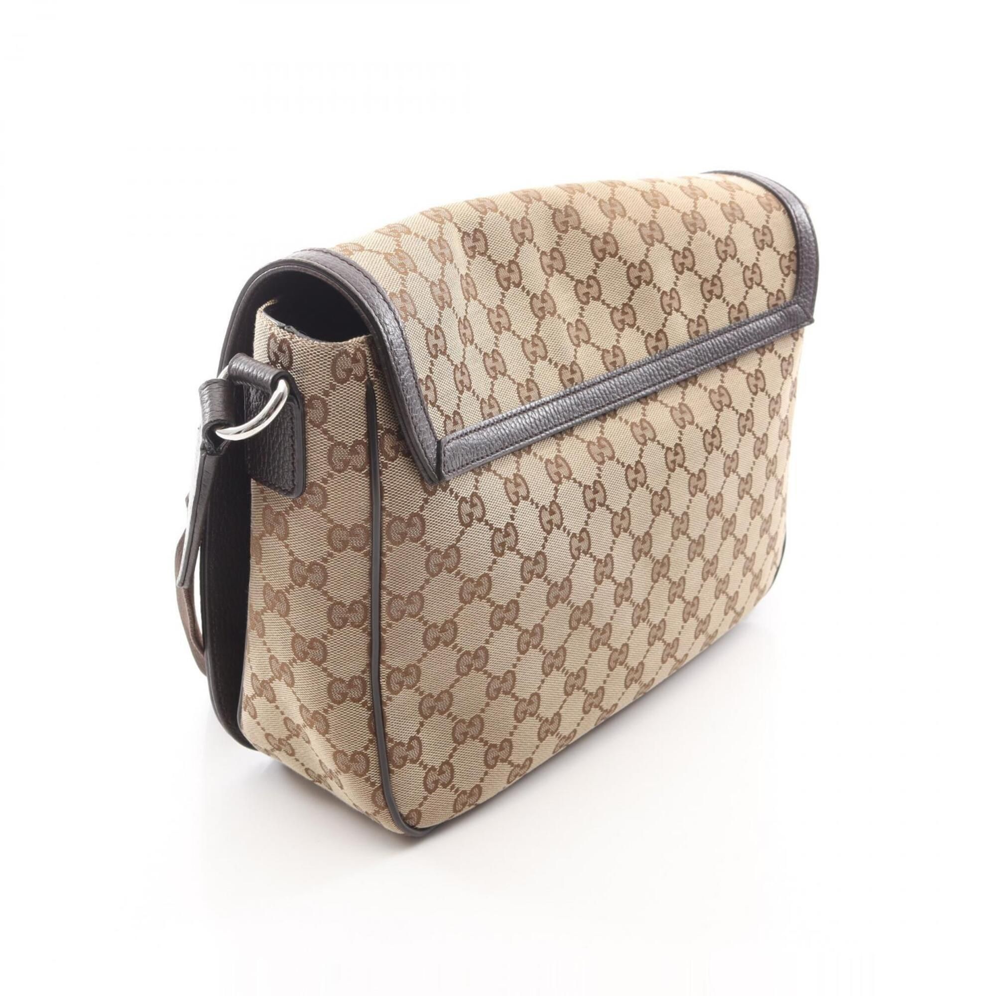 Canvas Leather Handbag Shoulder Bag (Pre-Owned) - Gucci - Modalova