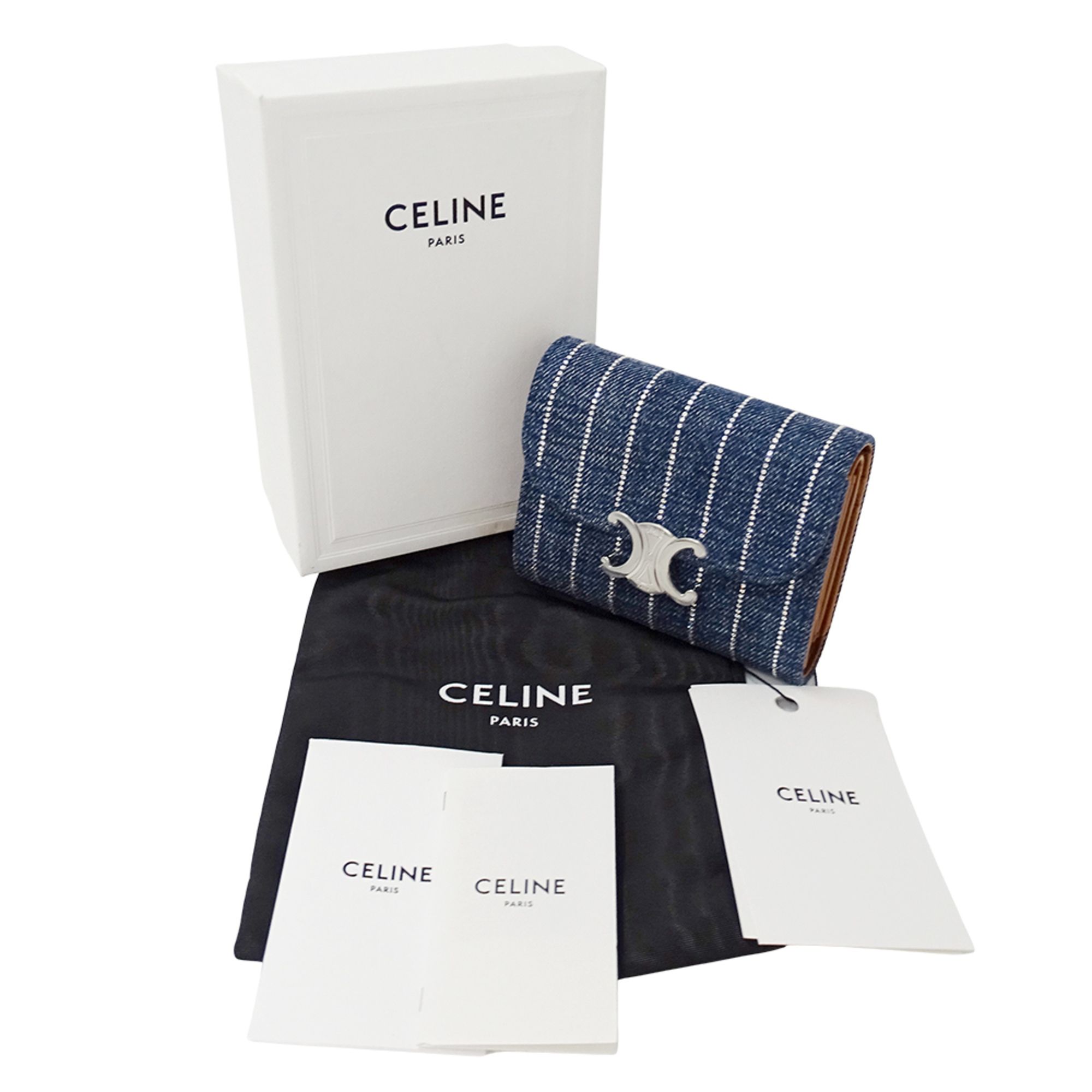 Denim Wallet (Tri-Fold) (Pre-Owned) - Celine - Modalova