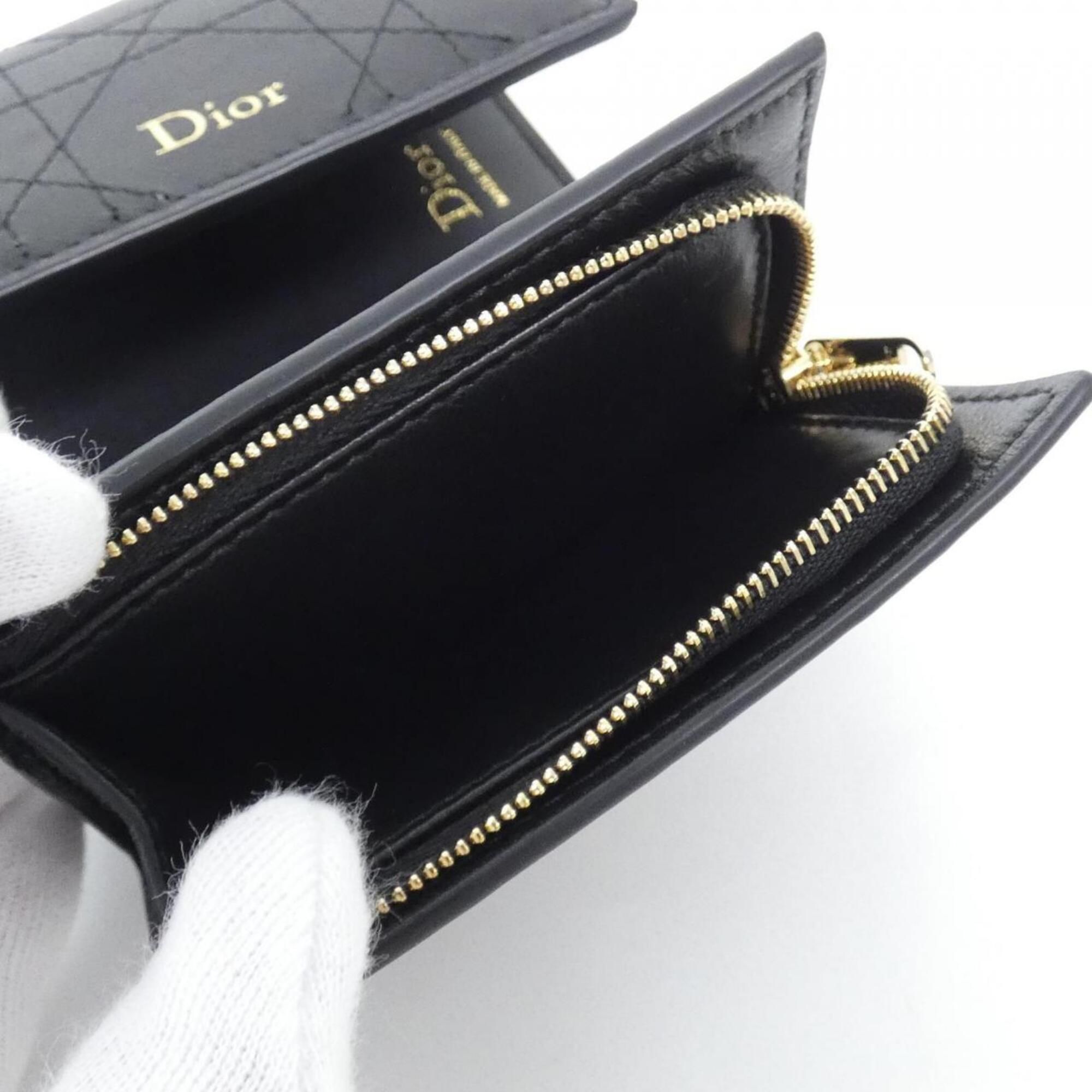 Leather Wallet (Tri-Fold) (Pre-Owned) - Christian Dior - Modalova