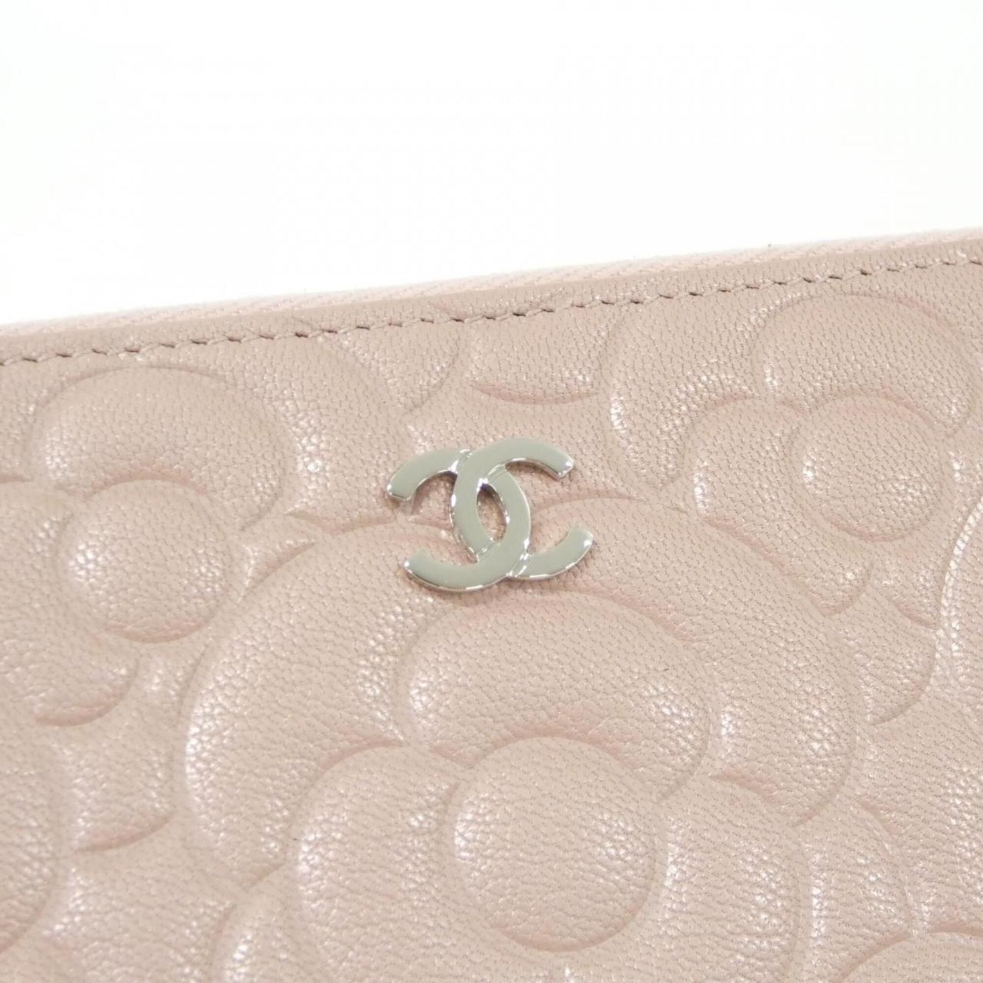 Satin Leather Long Wallet (Bi-Fold) (Pre-Owned) - Chanel - Modalova