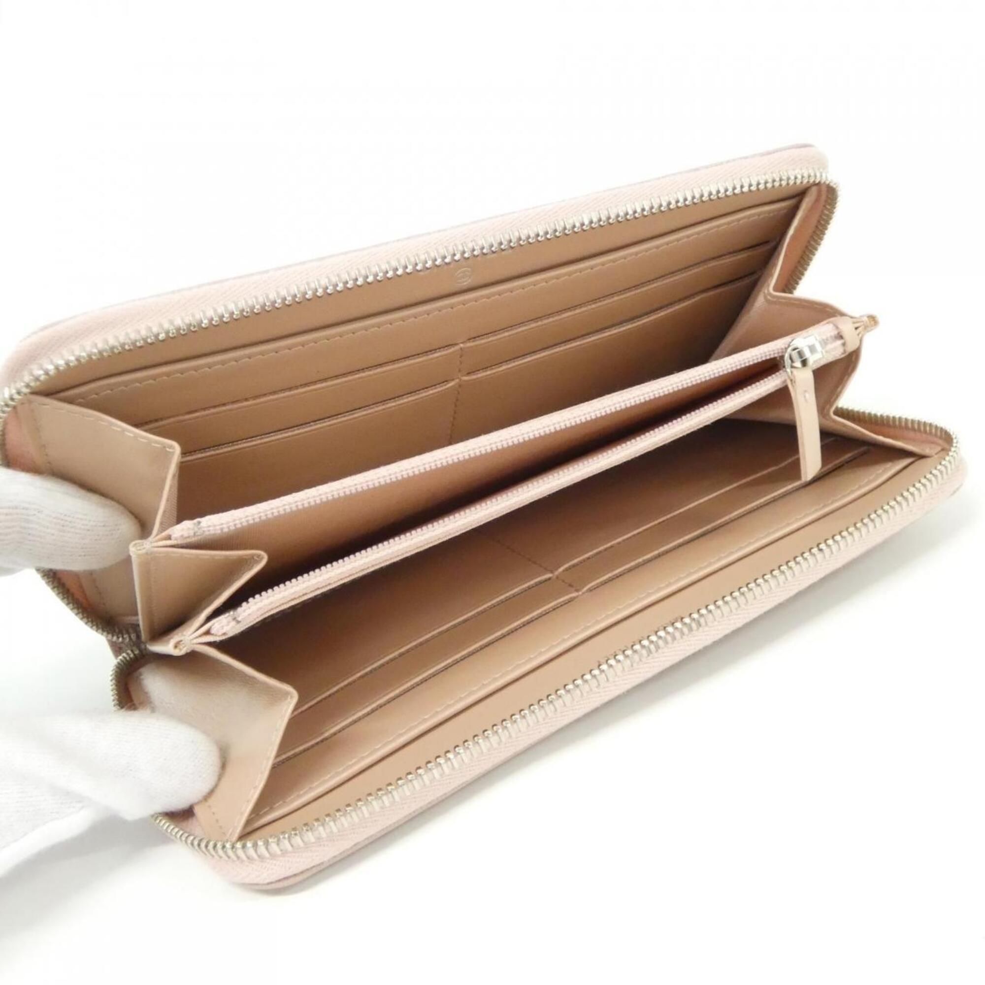 Satin Leather Long Wallet (Bi-Fold) (Pre-Owned) - Chanel - Modalova