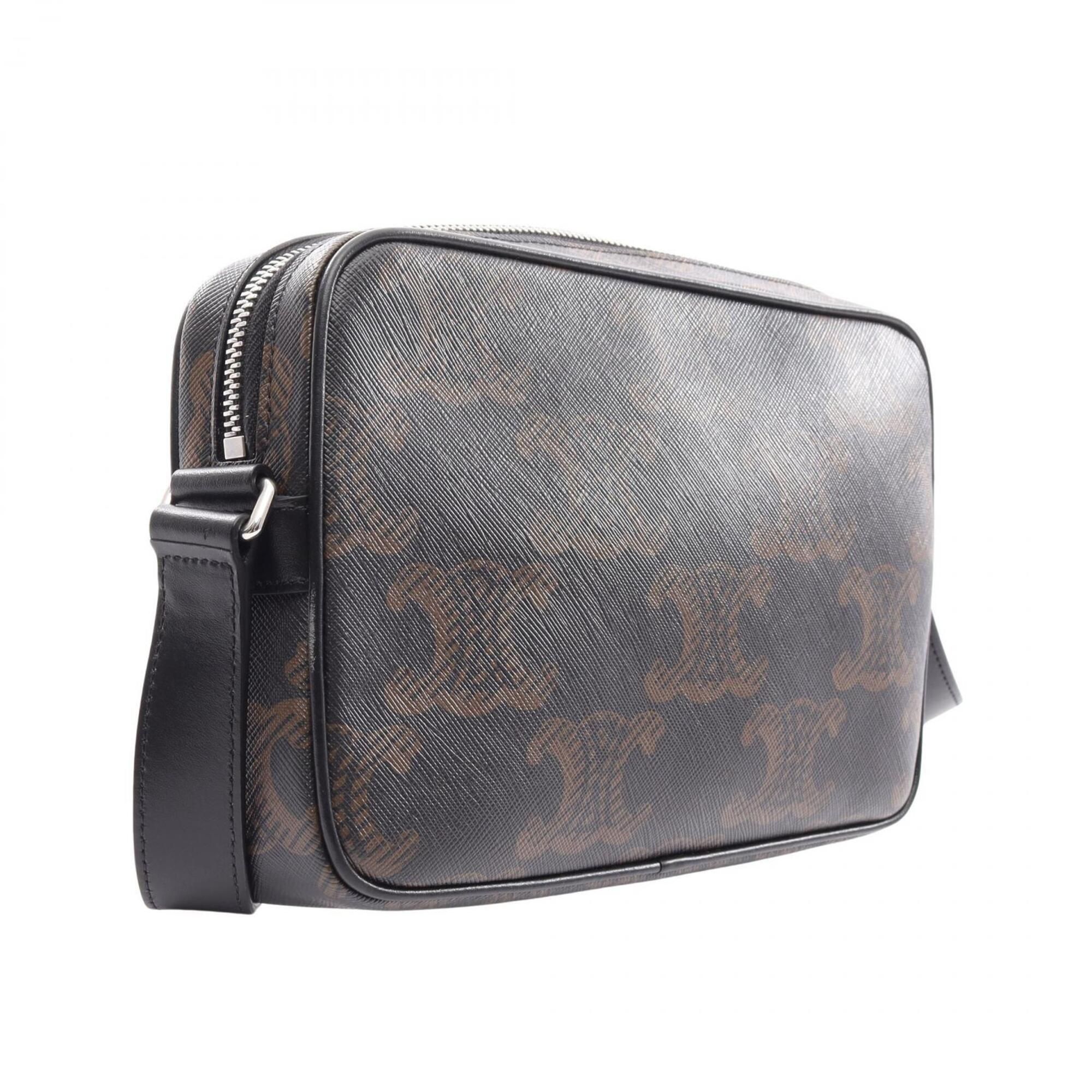 Coated Canvas Leather Handbag Messenger Bag Shoulder Bag (Pre-Owned) - Celine - Modalova