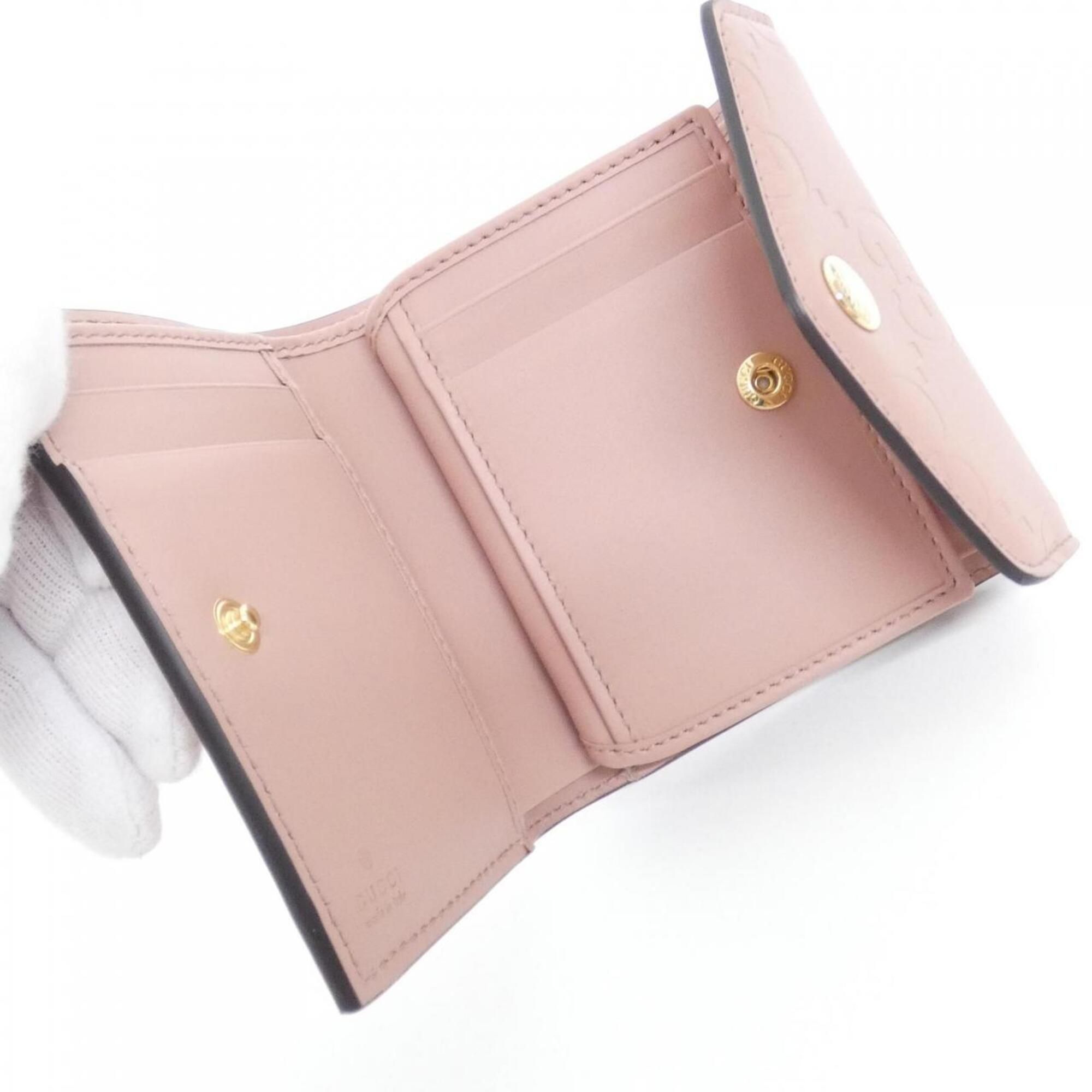 Gg Leather Wallet (Tri-Fold) (Pre-Owned) - Gucci - Modalova